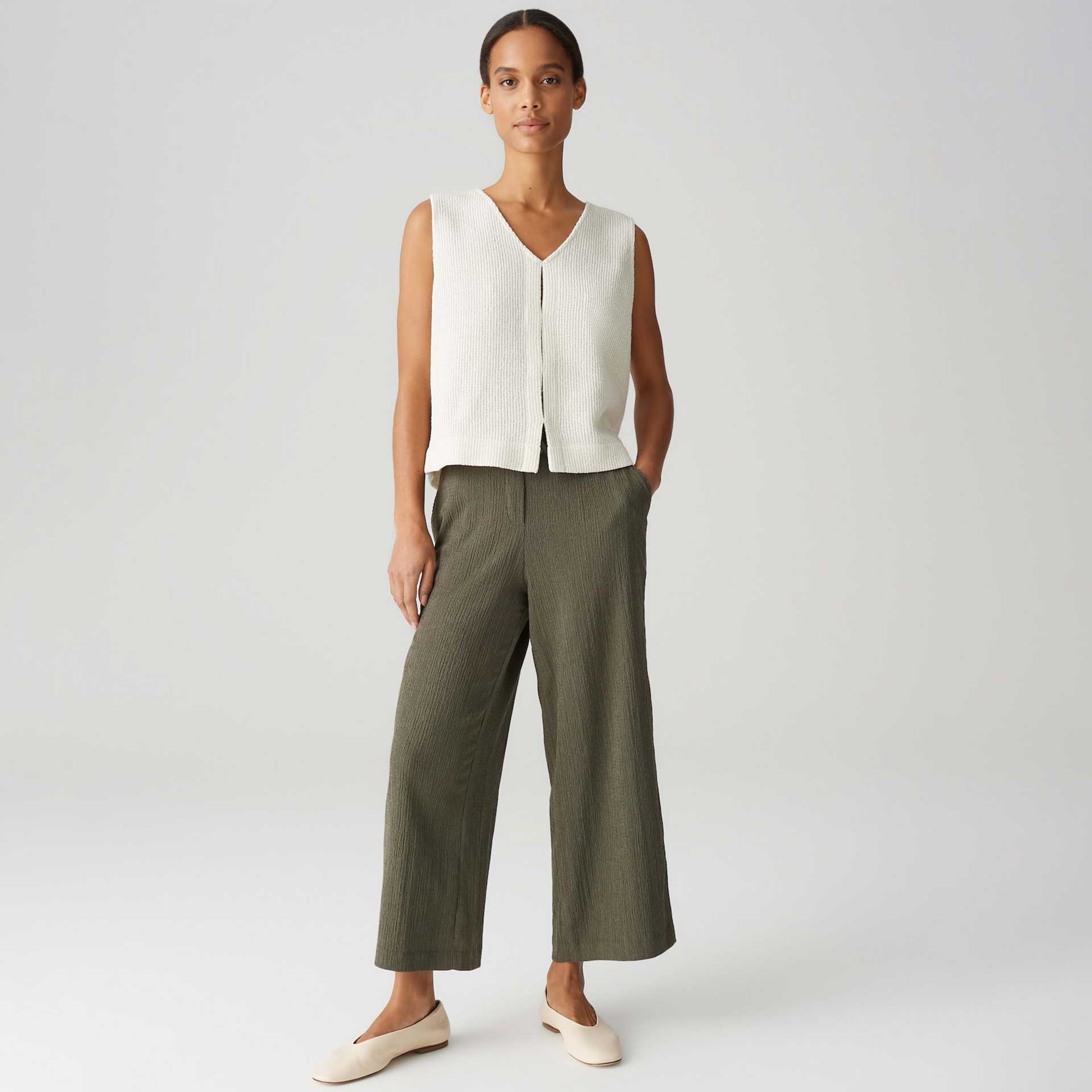 Opus Broek Mileni crinkle
