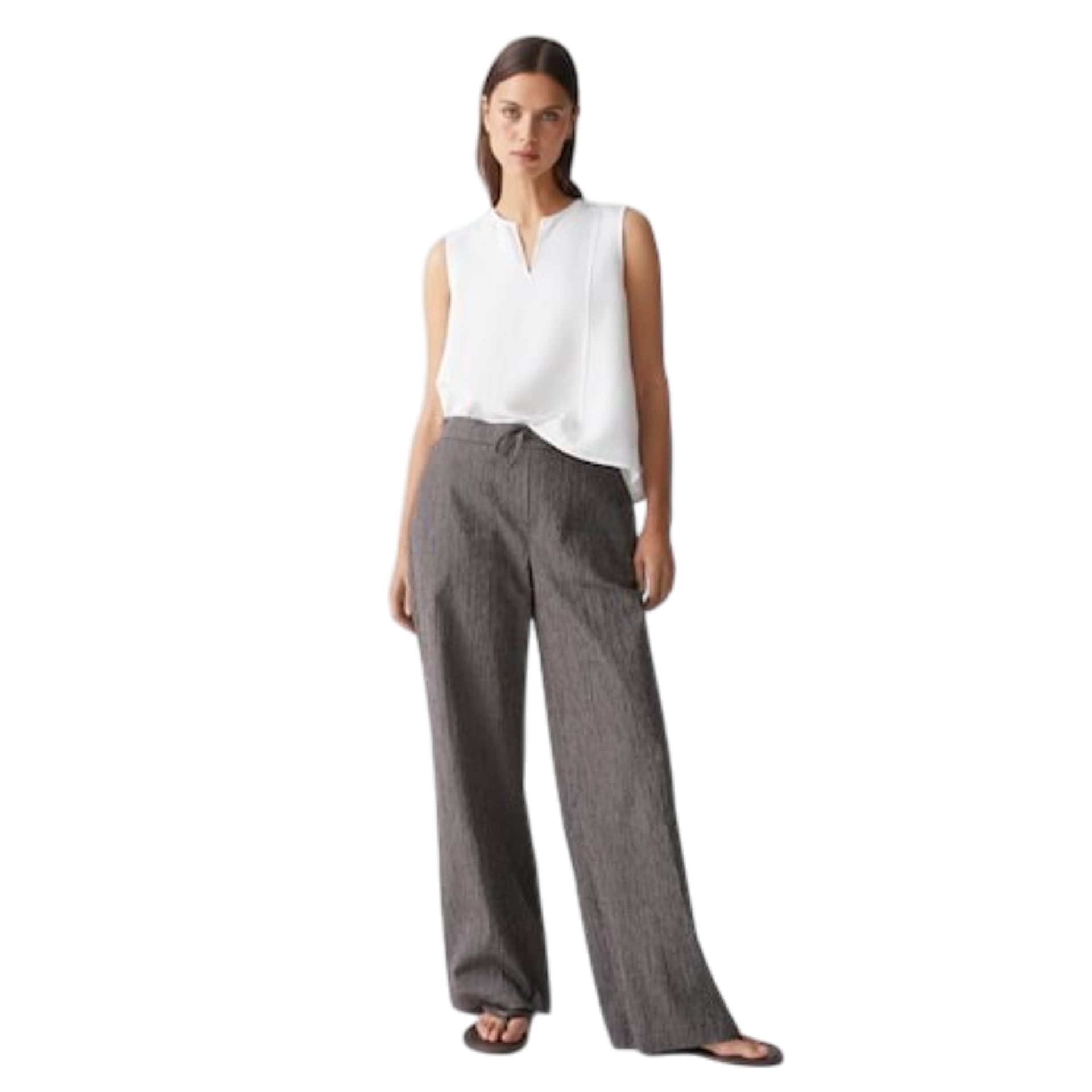 Opus Broek Melane Crinkled