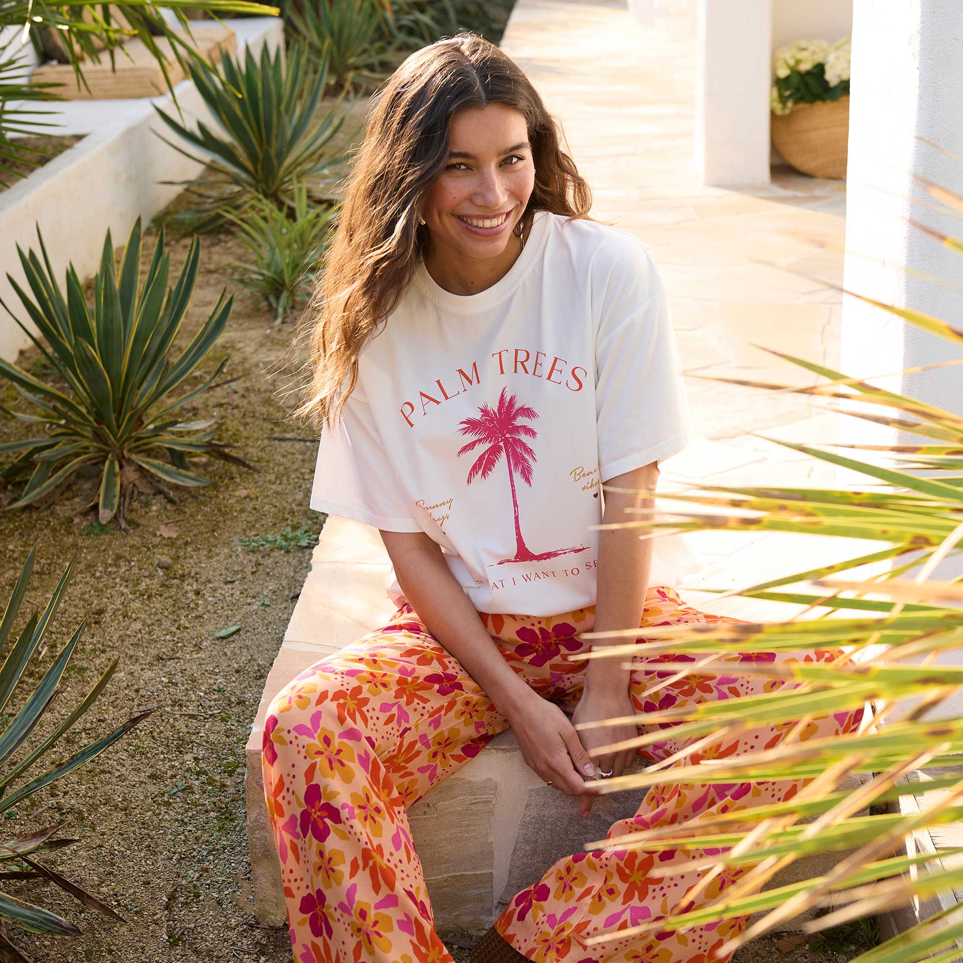 Ydence T-Shirt Palm Trees