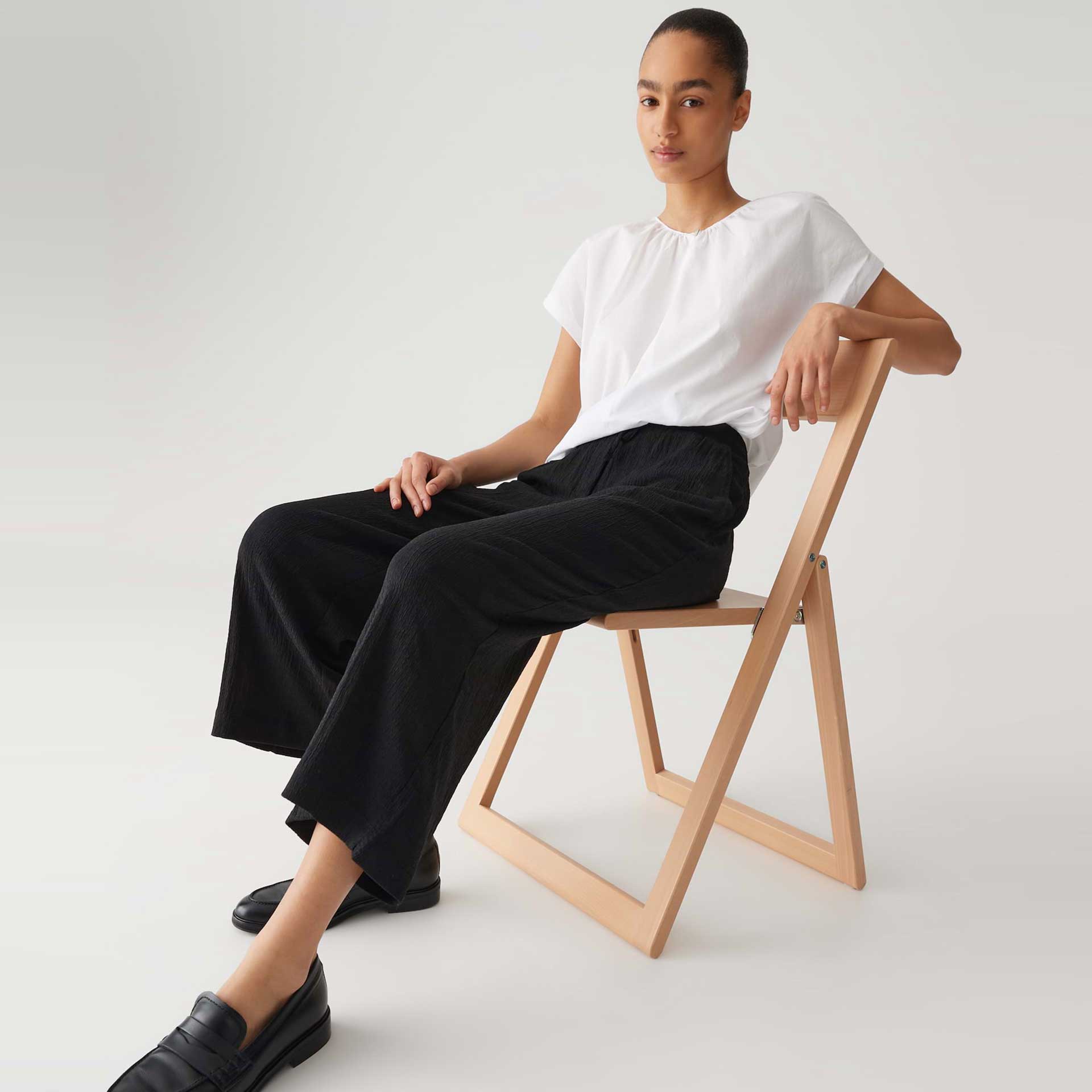 Opus Broek Mileni crinkle