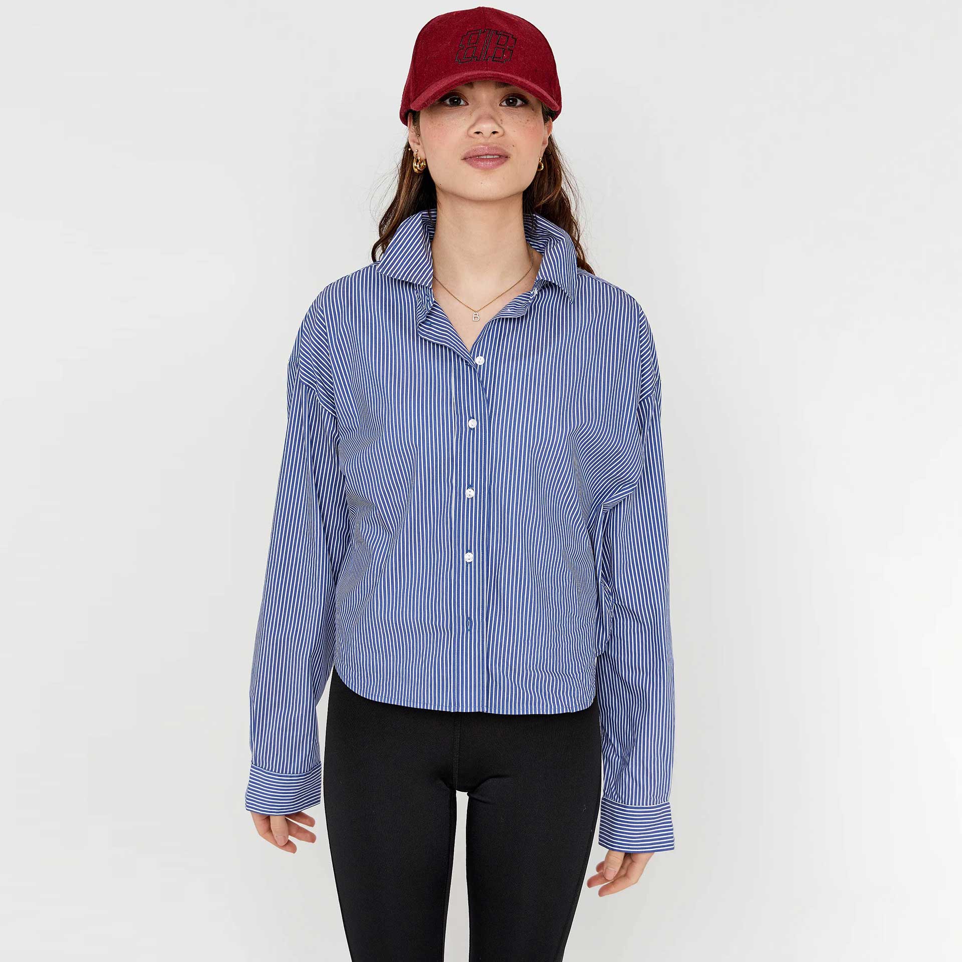 Anna Blue Blouse Sam