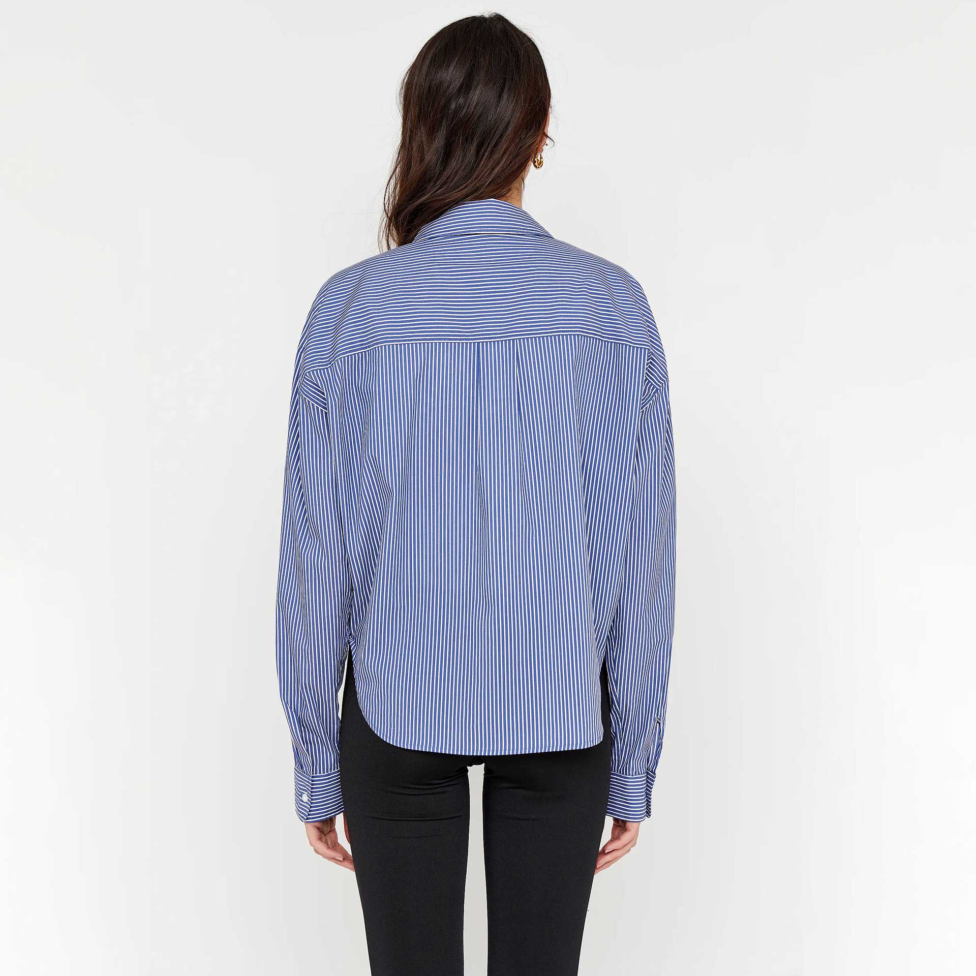 Anna Blue Blouse Sam