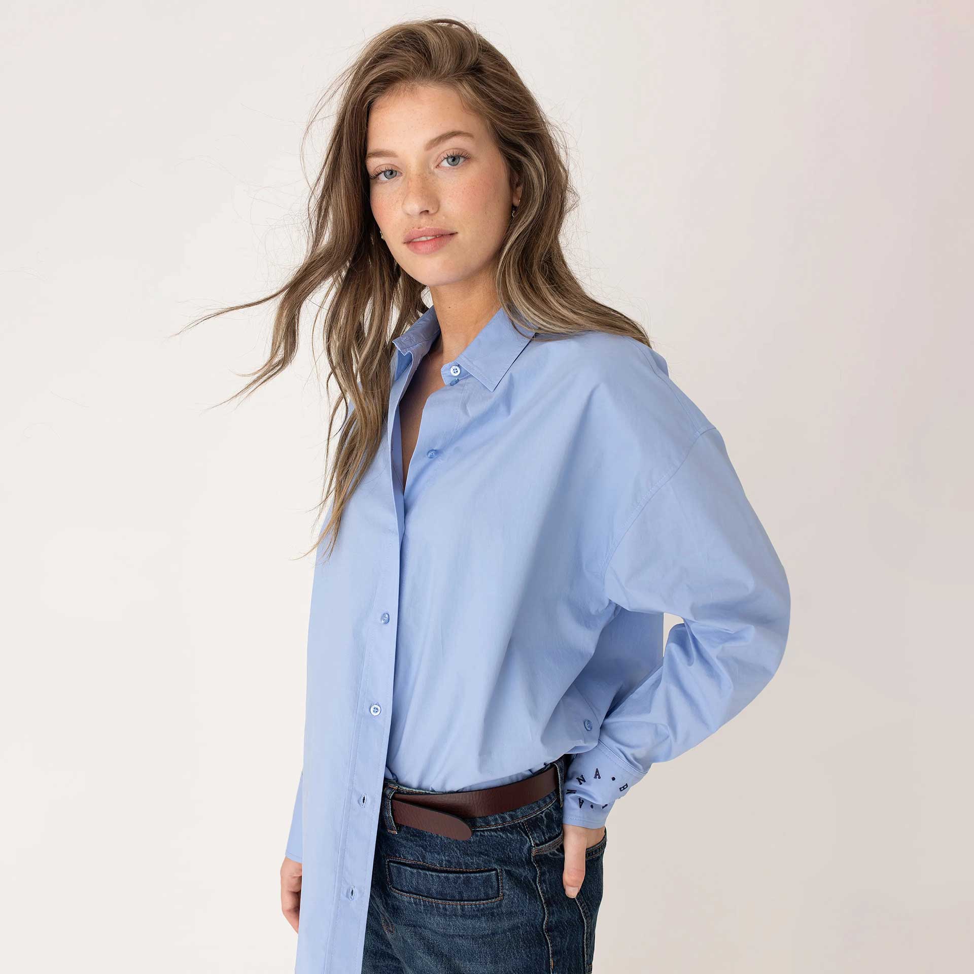 Anna Blue Blouse Sondra
