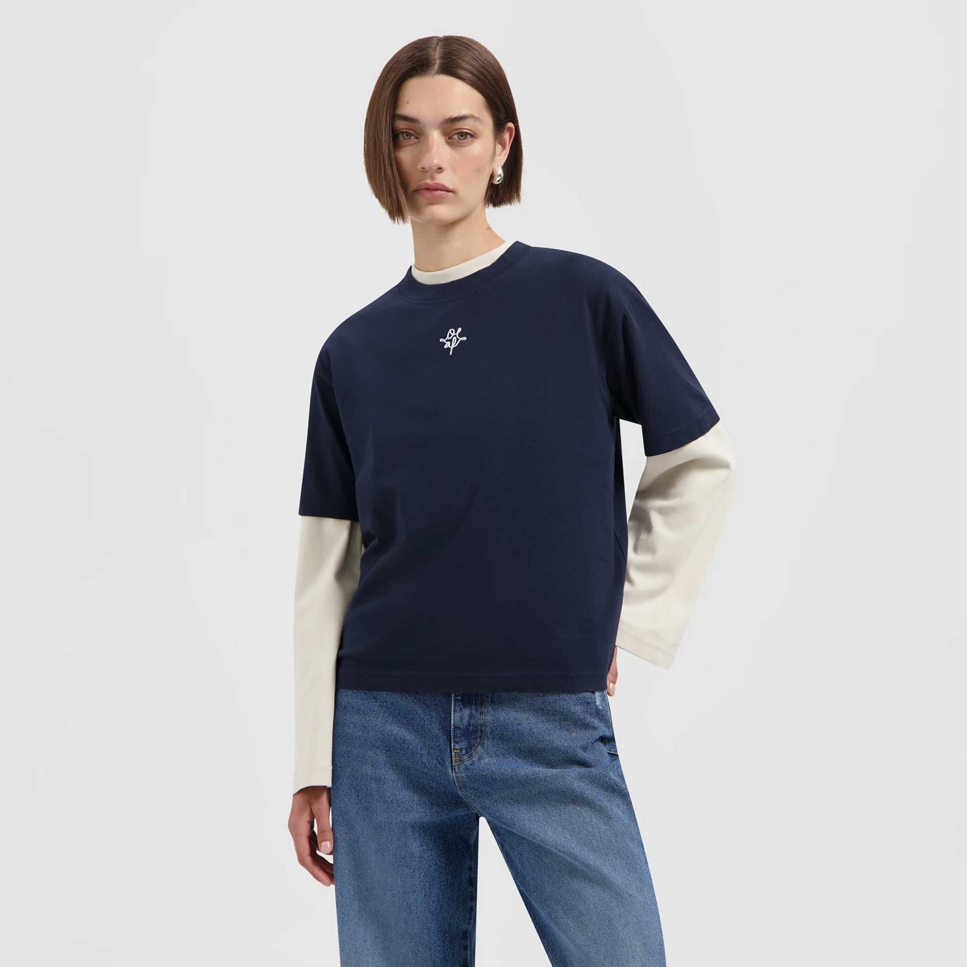 Olaf Hussein T-Shirt Monogram Regular