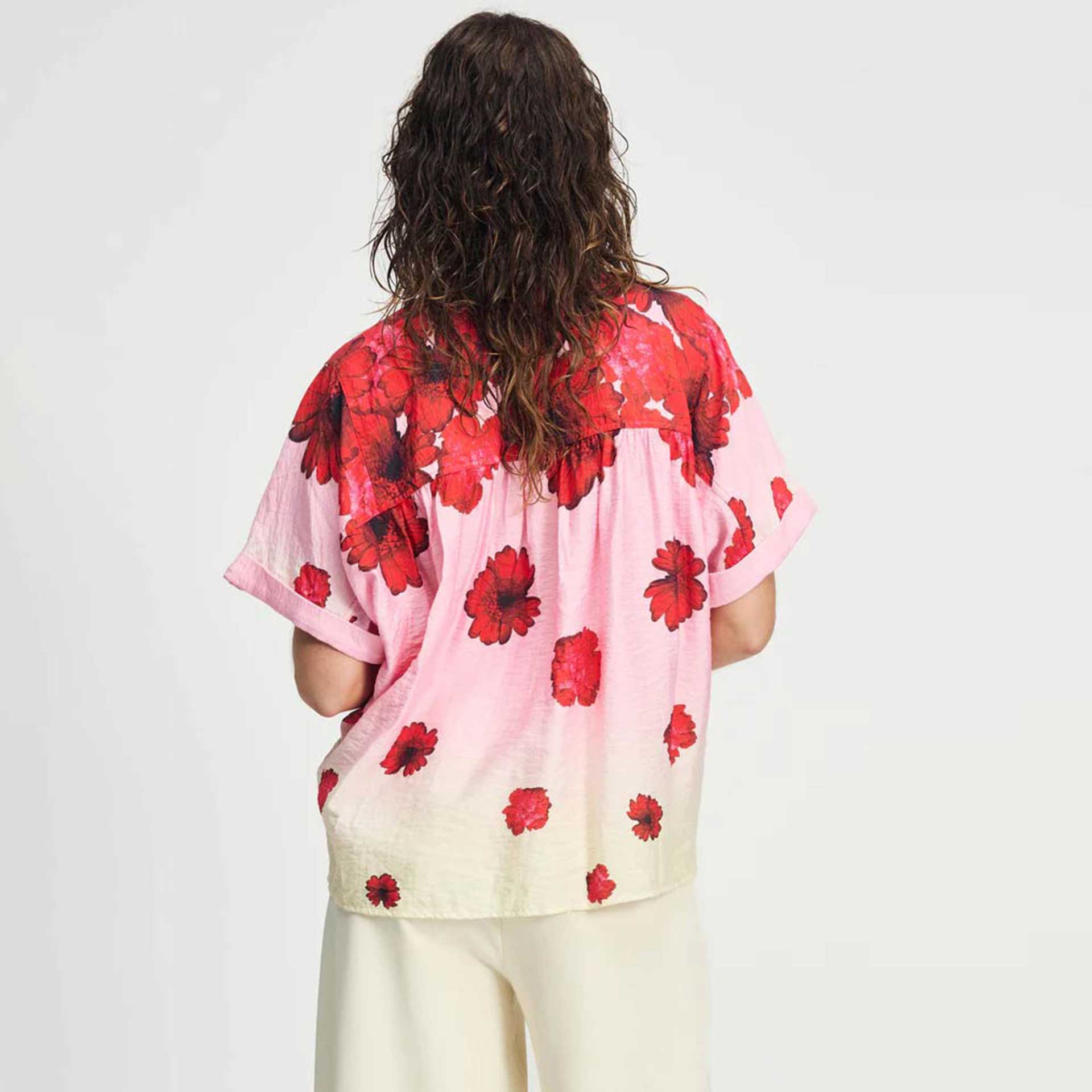 Pom Blouse Flower Bouquet