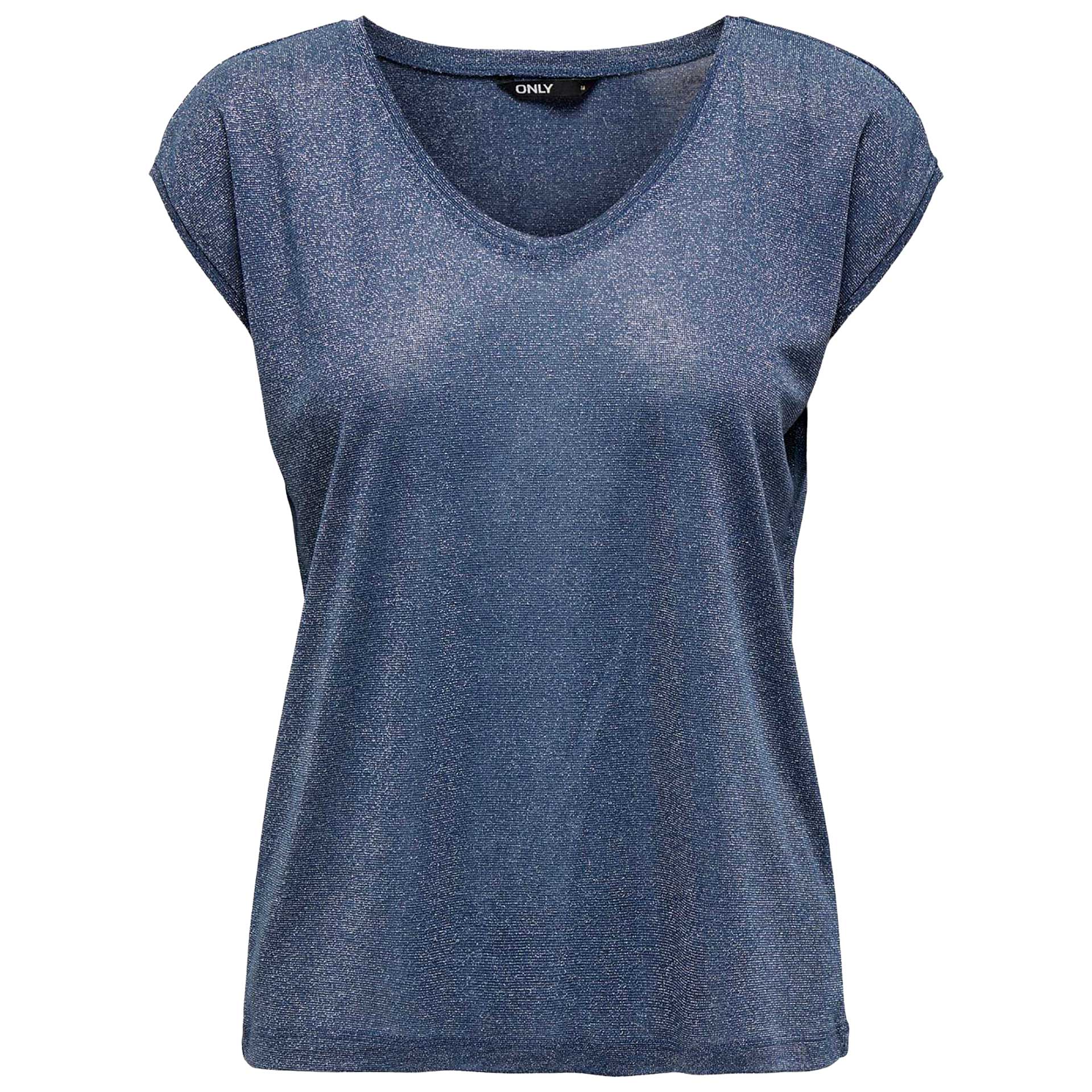 Only T shirt Onlsilvery Donkerblauw