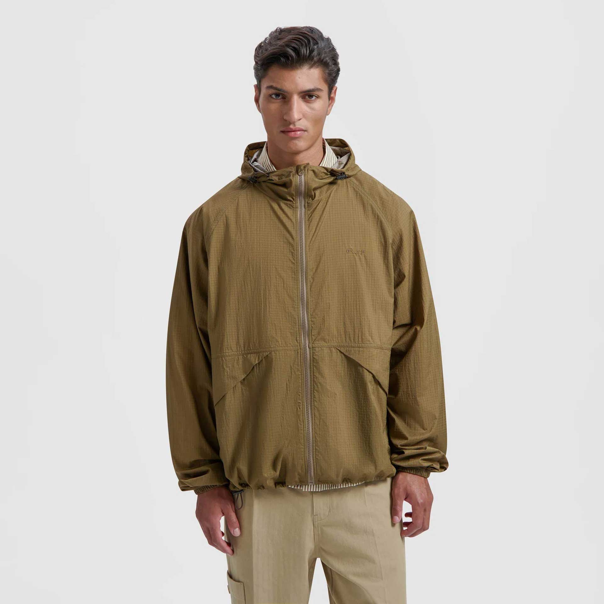 Olaf Hussein Jas Hooded Windbreaker