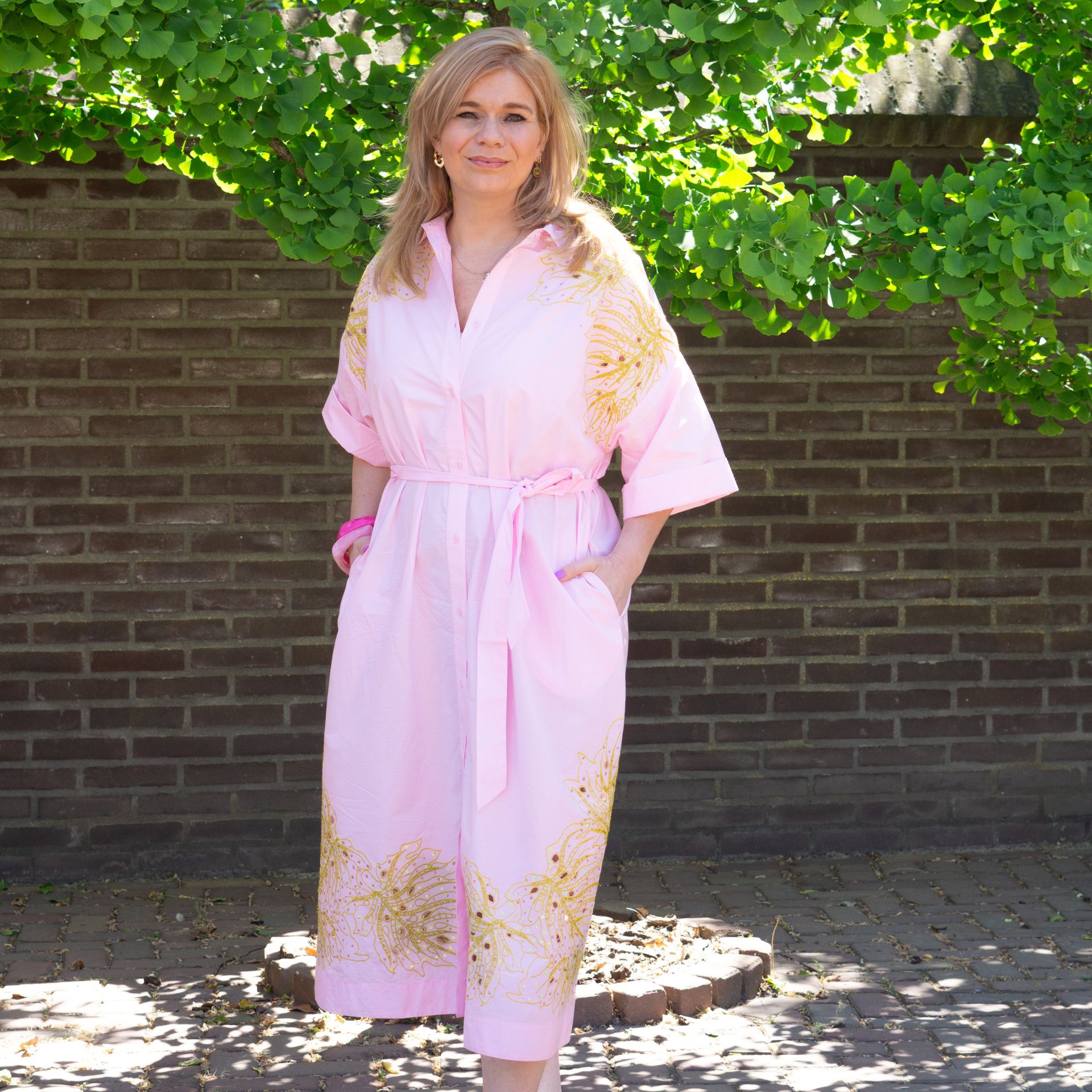 Essentiel Jurk Hanchor embroidery
