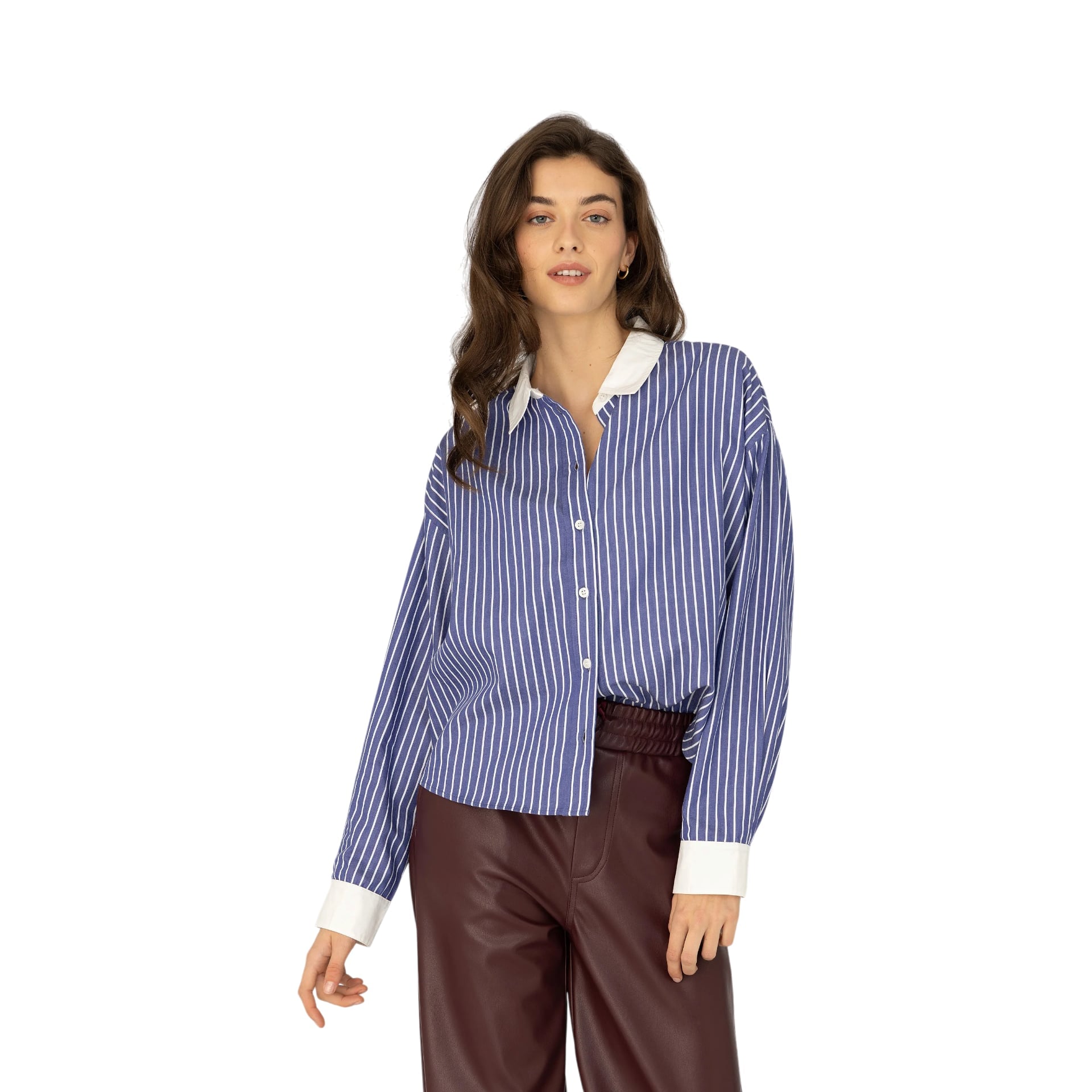 Anna Blue Blouse Sally