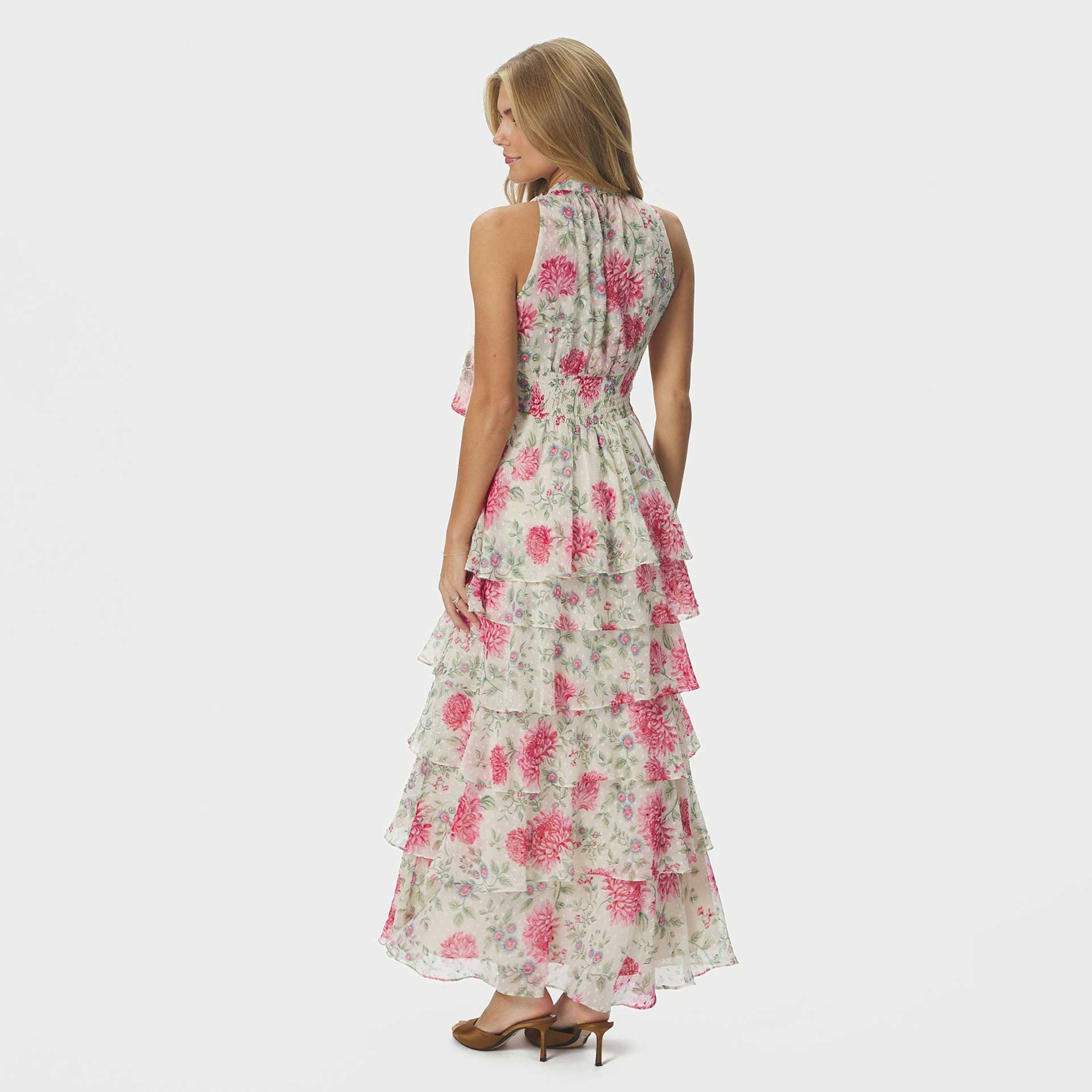 Neo Noir Jurk Marli Big Flower