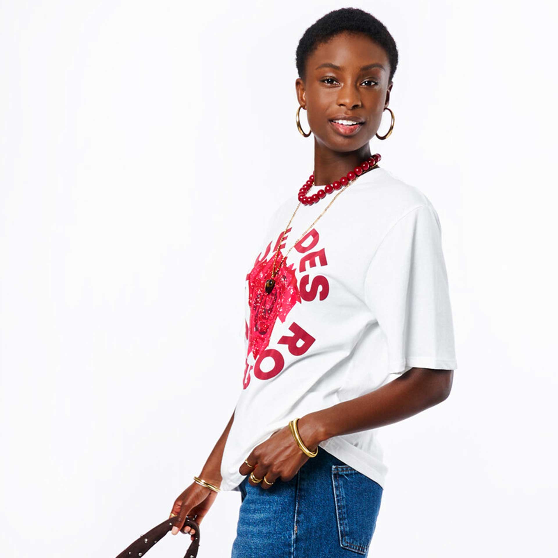 My Jewellery  T-Shirt Rue des rosiers rose