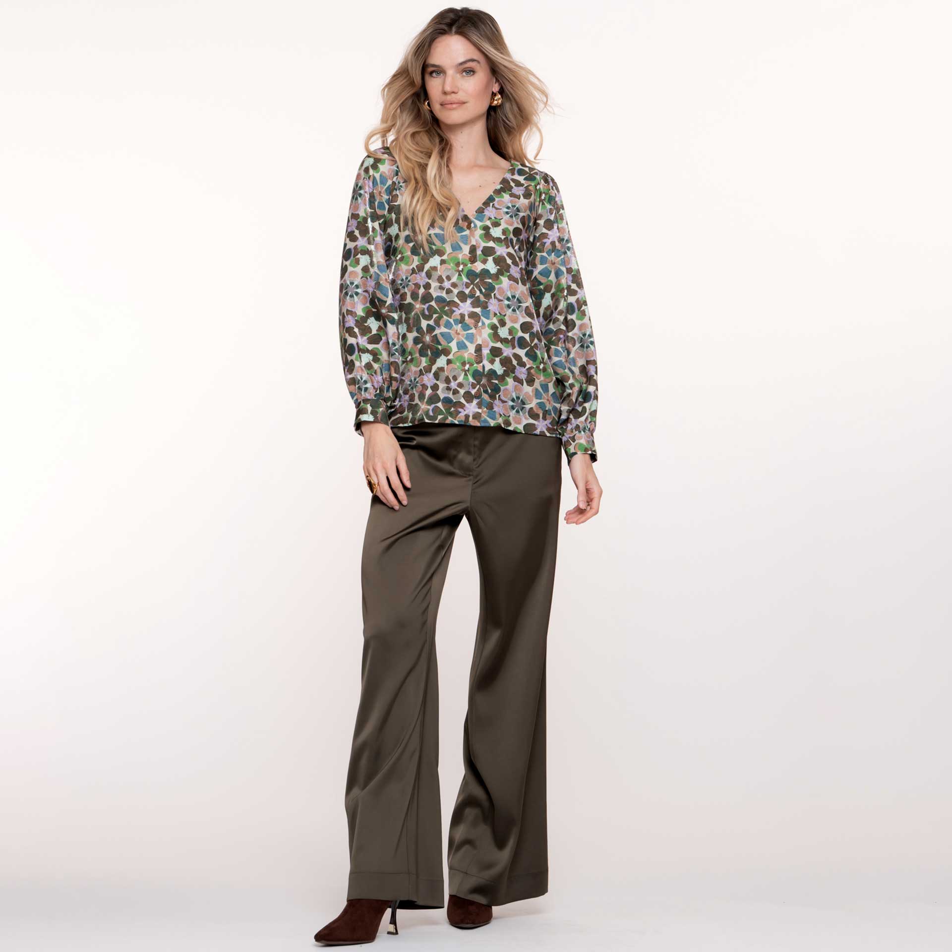 Geisha Blouse Flowers