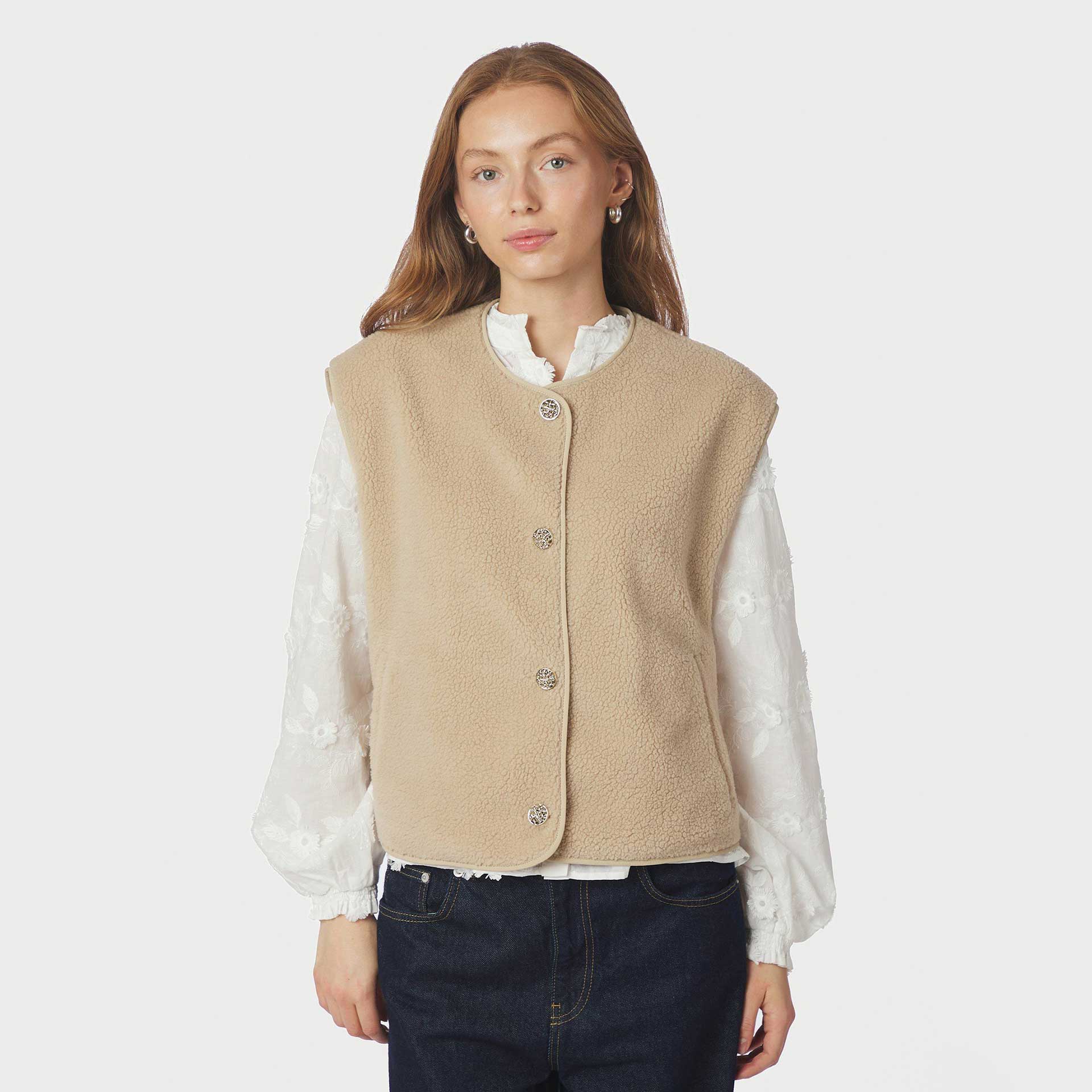 Neo Noir Gilet Mariko Teddy