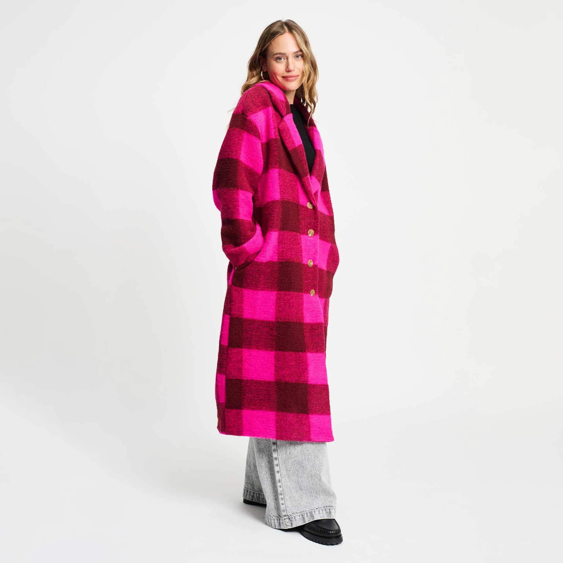 Pom Jas Check Plum 