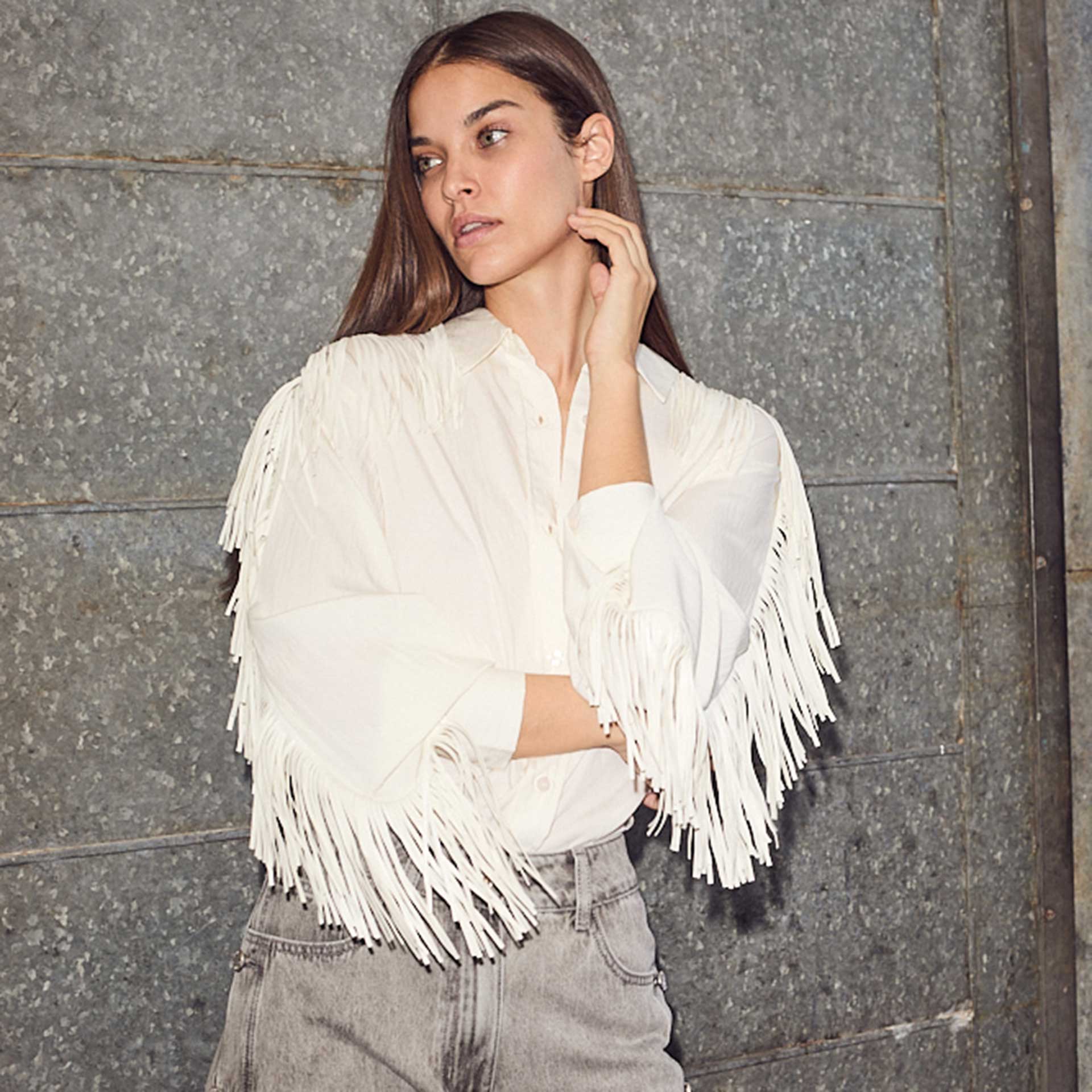 Haute Lamitie Blouse Fringe