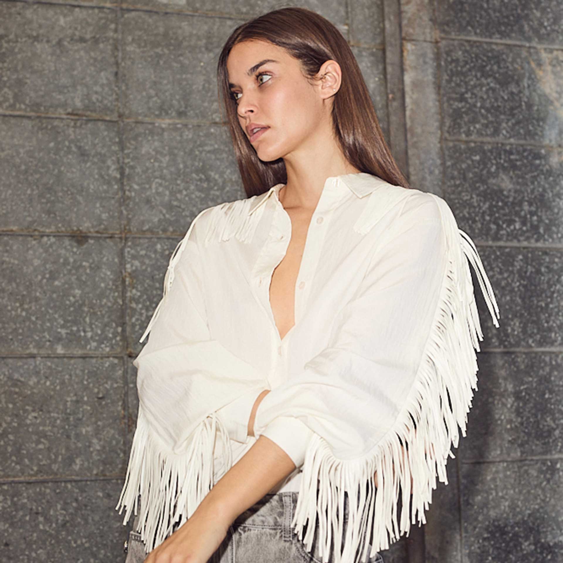 Haute Lamitie Blouse Fringe