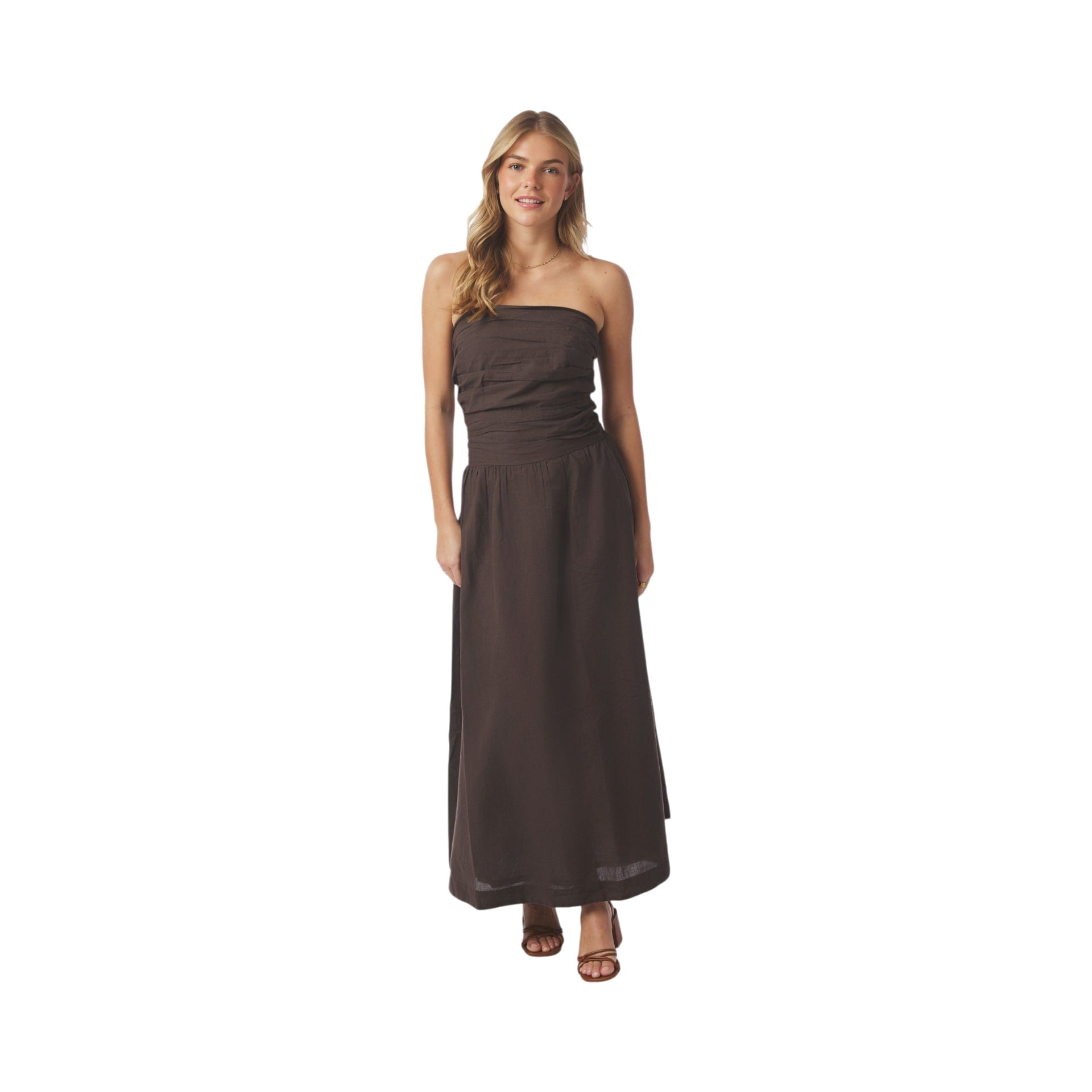 Neo Noir Jurk Kima Linen