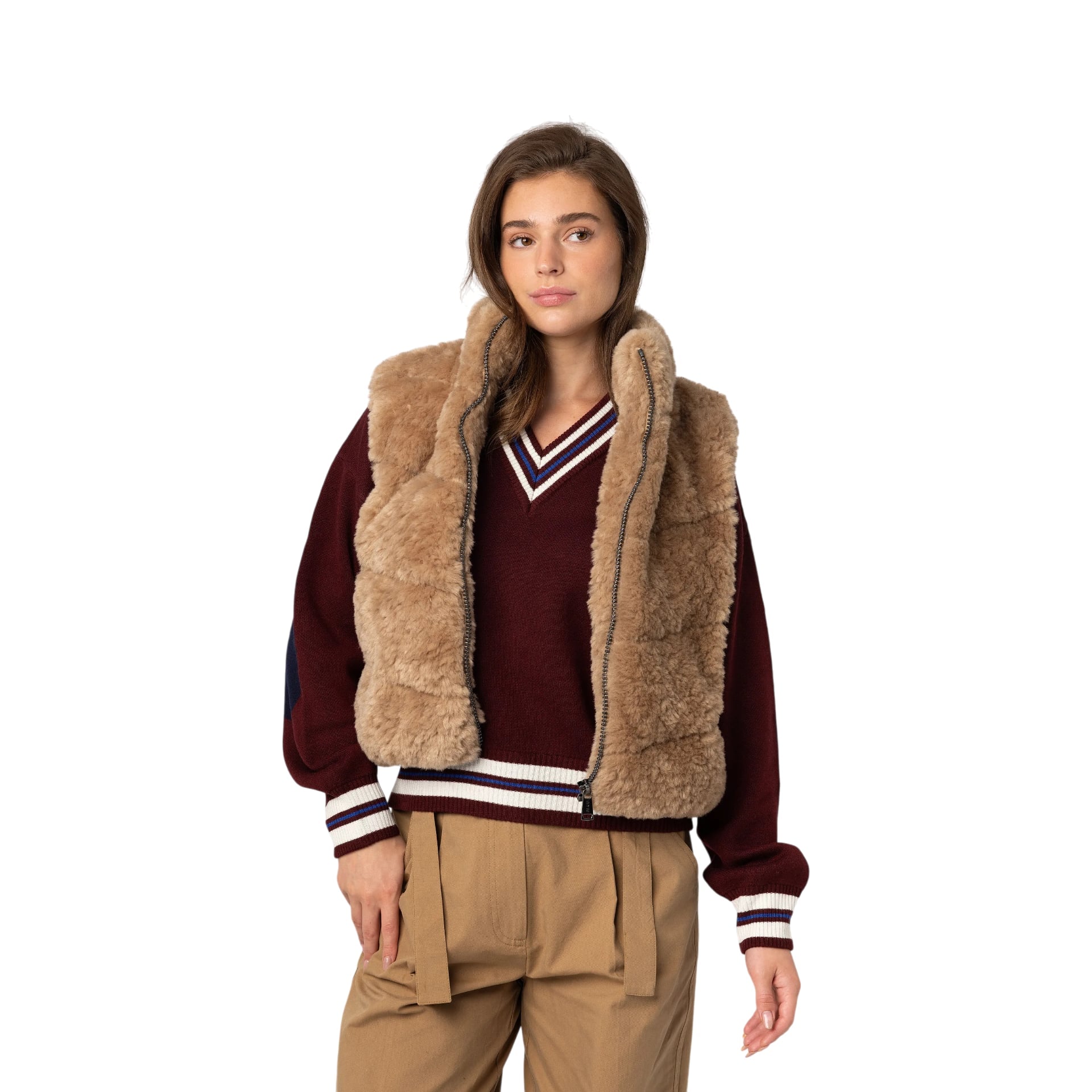 Anna Blue Gilet Owey