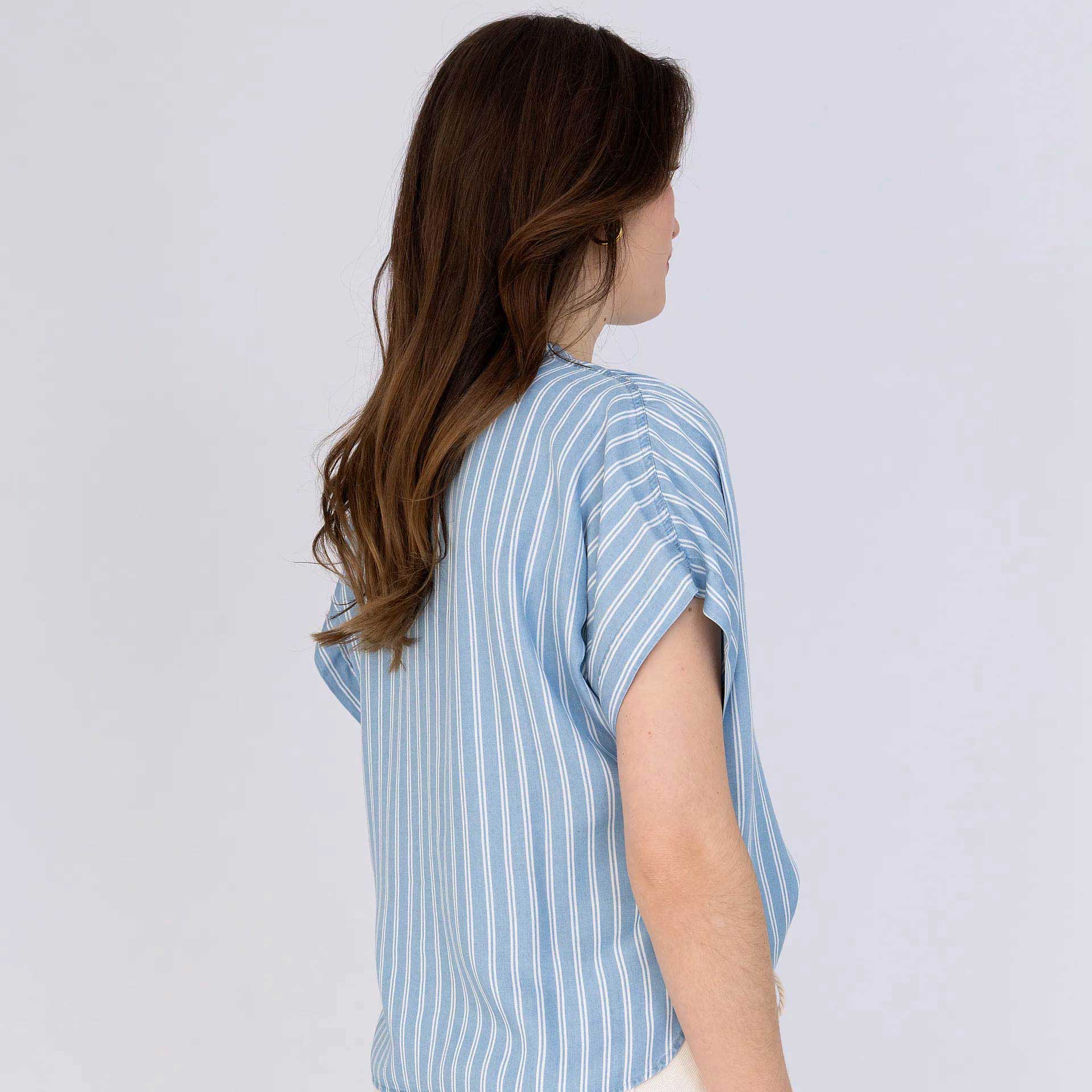 Anna Blue Blouse Gina