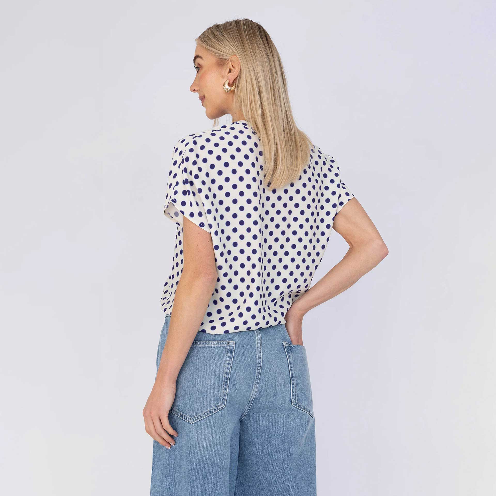 Anna Blue Blouse Rix