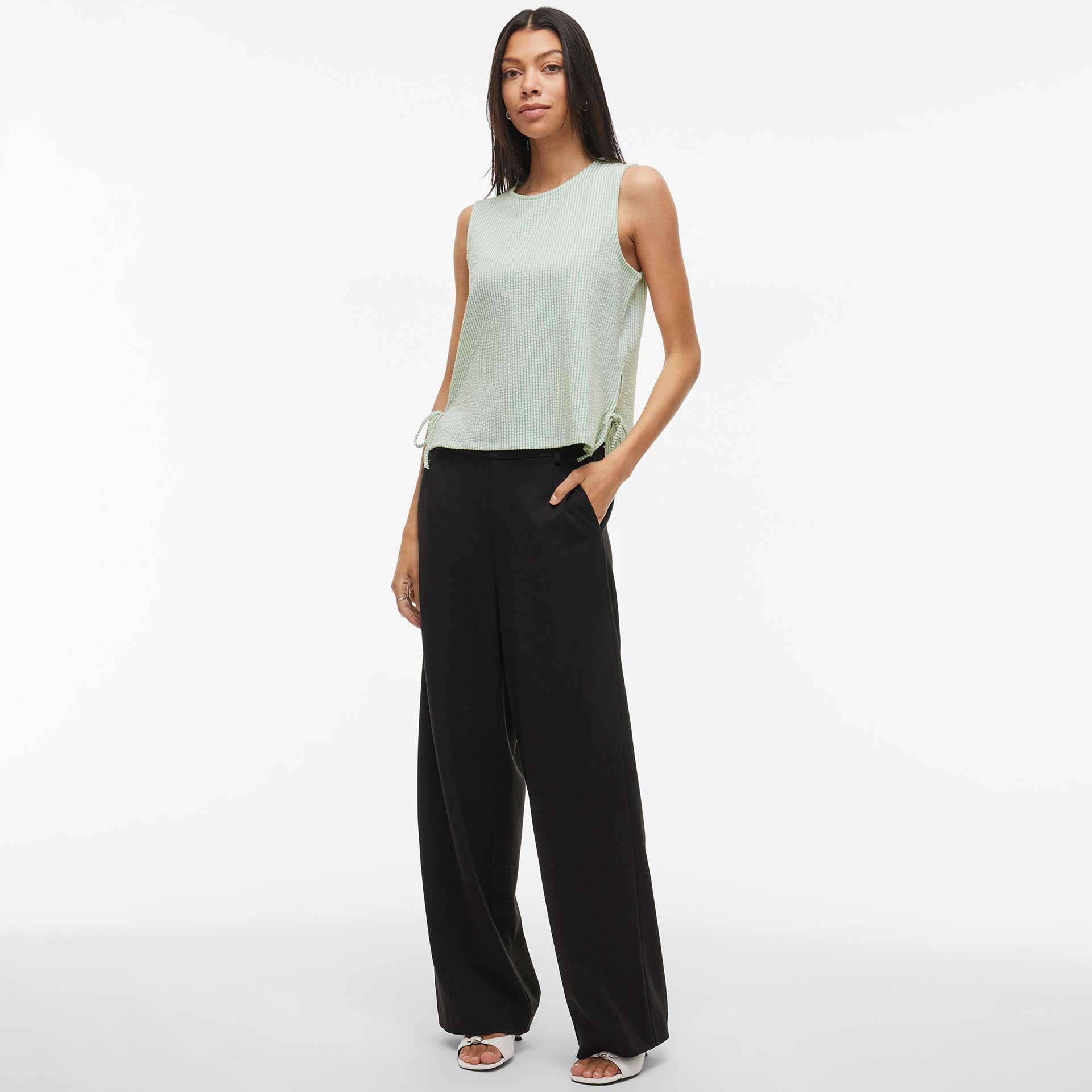 Vila Blouse top Striplo Tie
