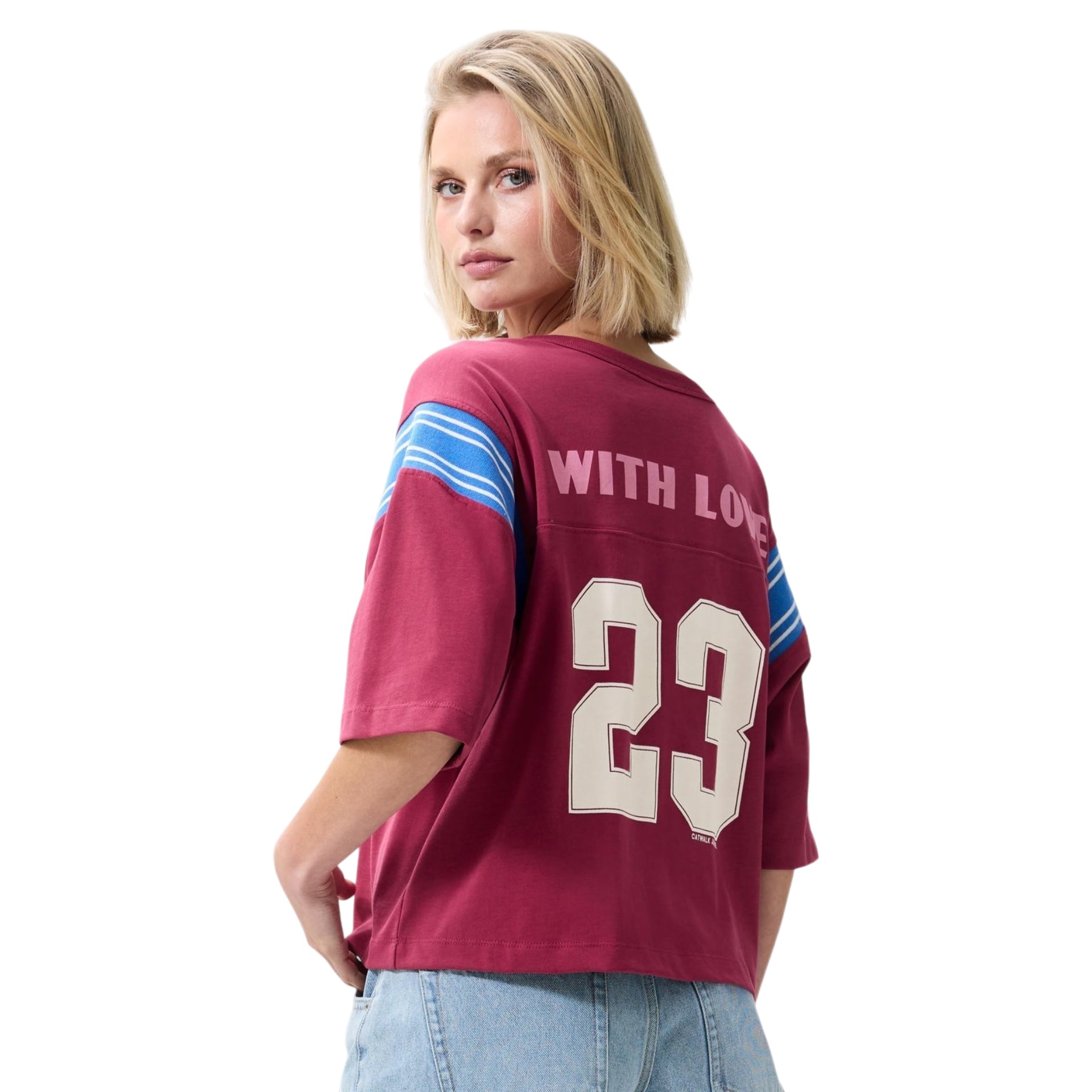 Catwalk Junkie T-shirt Football Graphic