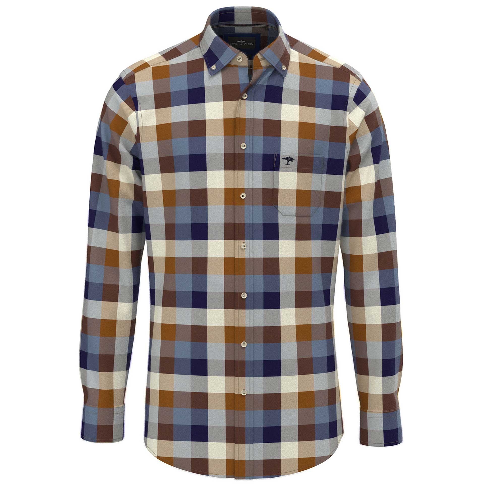 Fynch-Hatton Overhemd Colorful Flannel Check