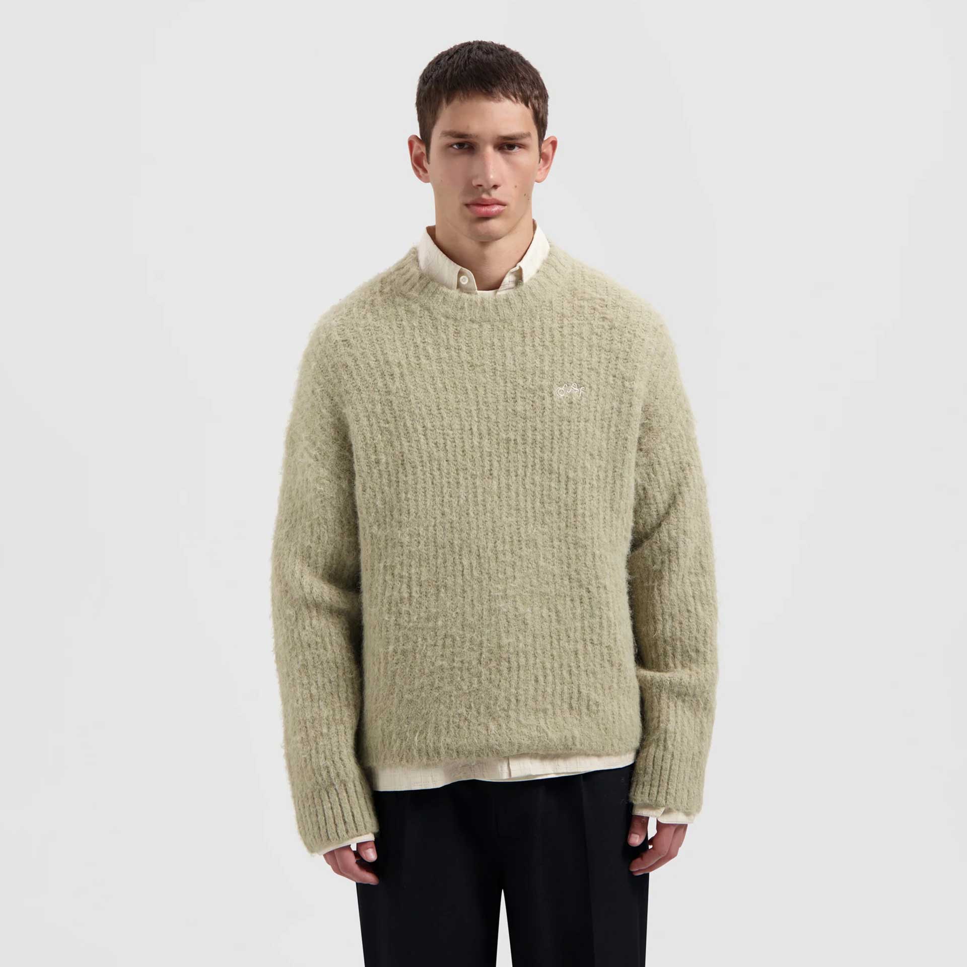 Olaf Hussein Trui Hairy Knitted