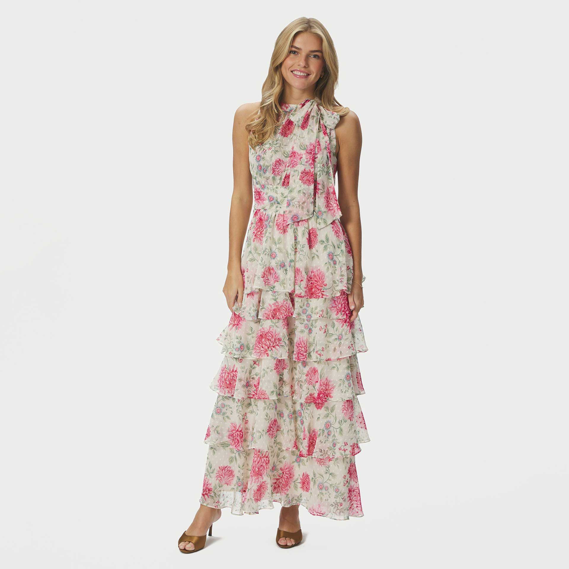 Neo Noir Jurk Marli Big Flower