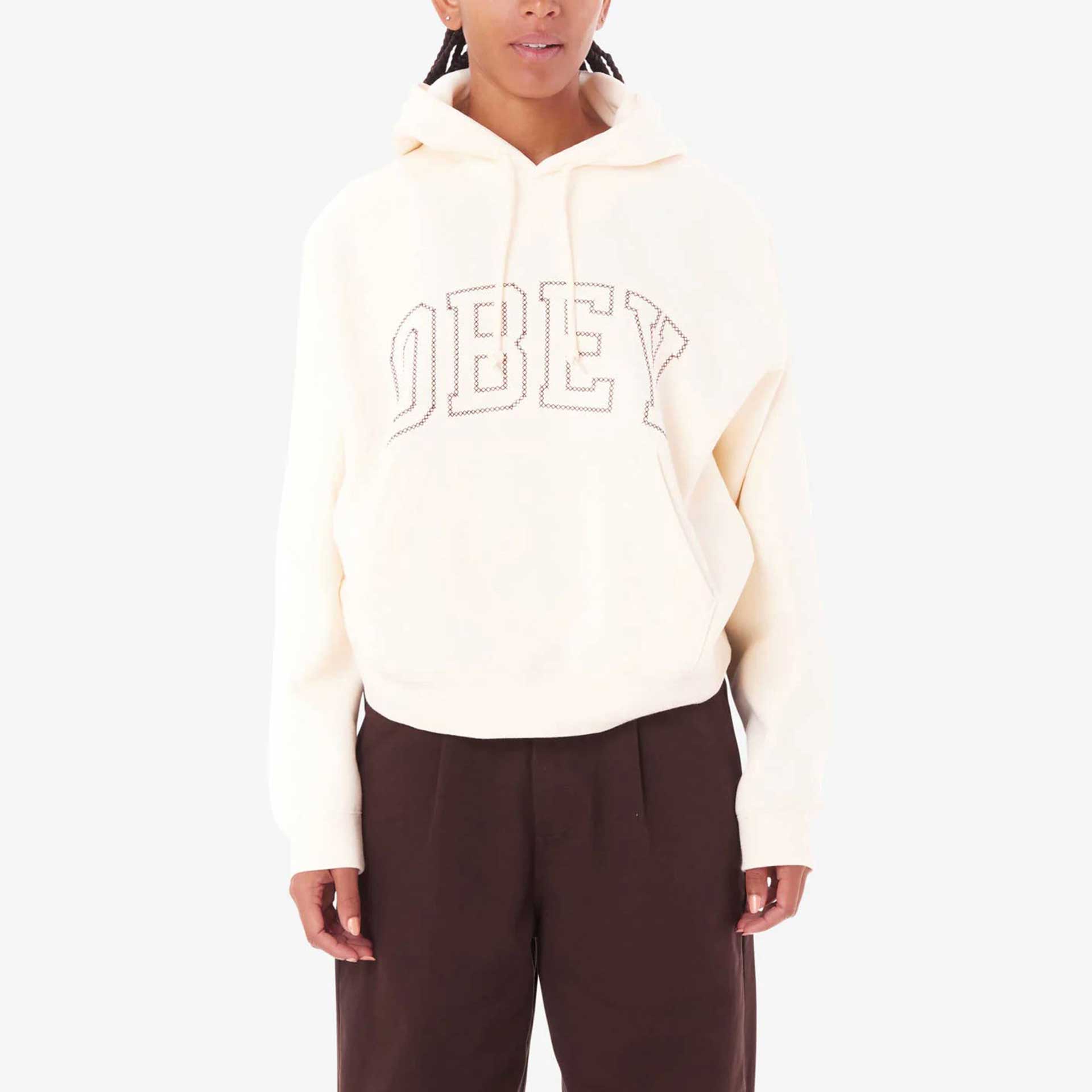 Obey Clothing Hoodie Cross Stitch 