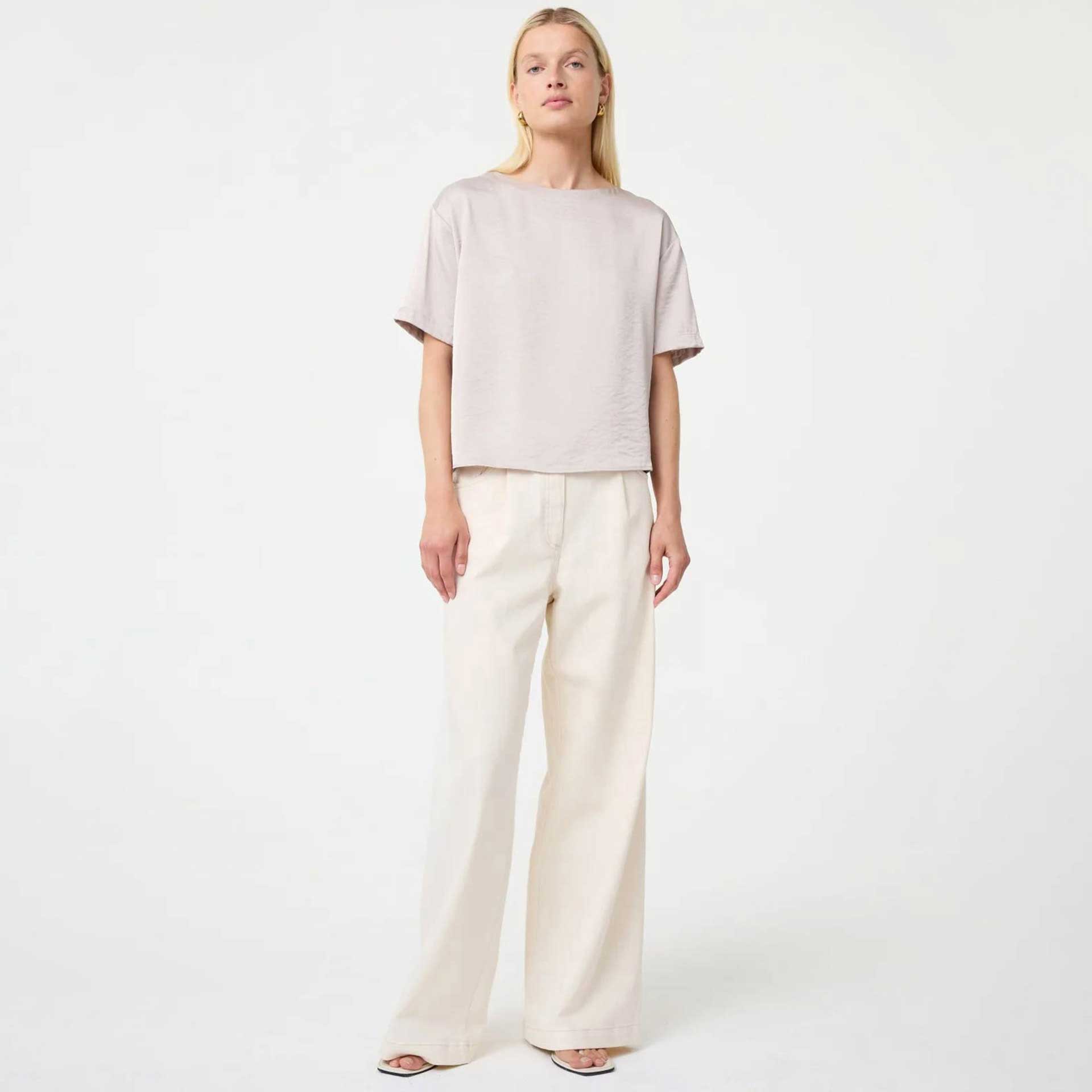 Knit-ted Blouse top Nori