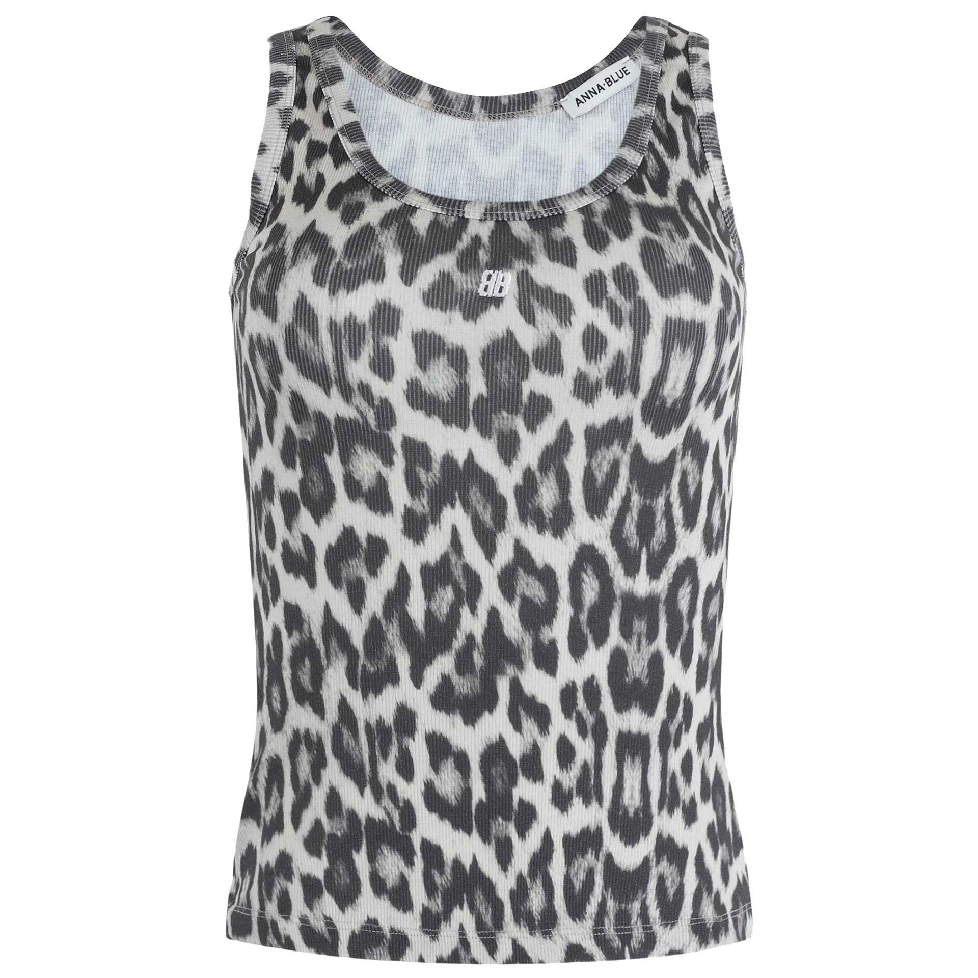 Anna Blue Top Ribby