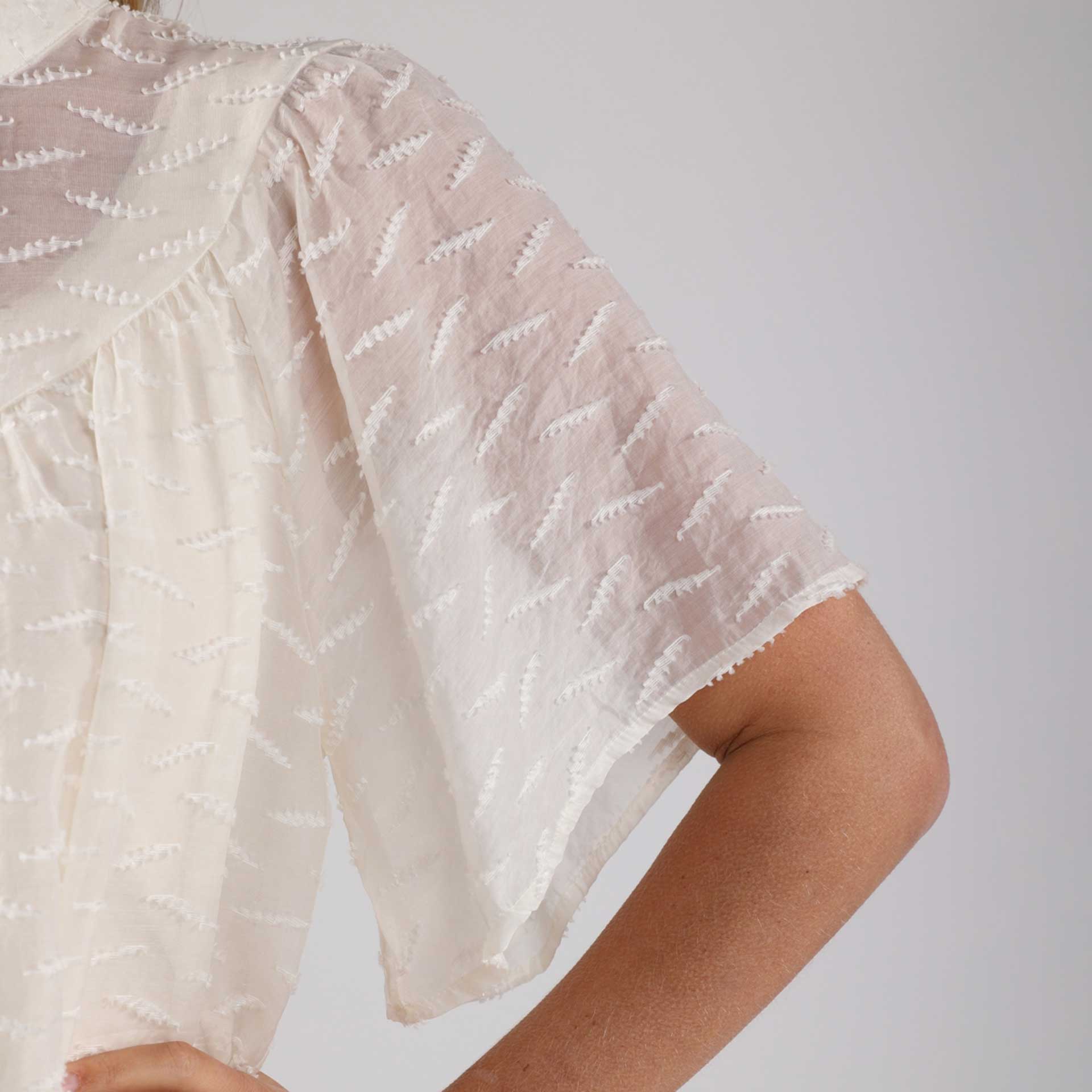 NUKUS Blouse Bianca