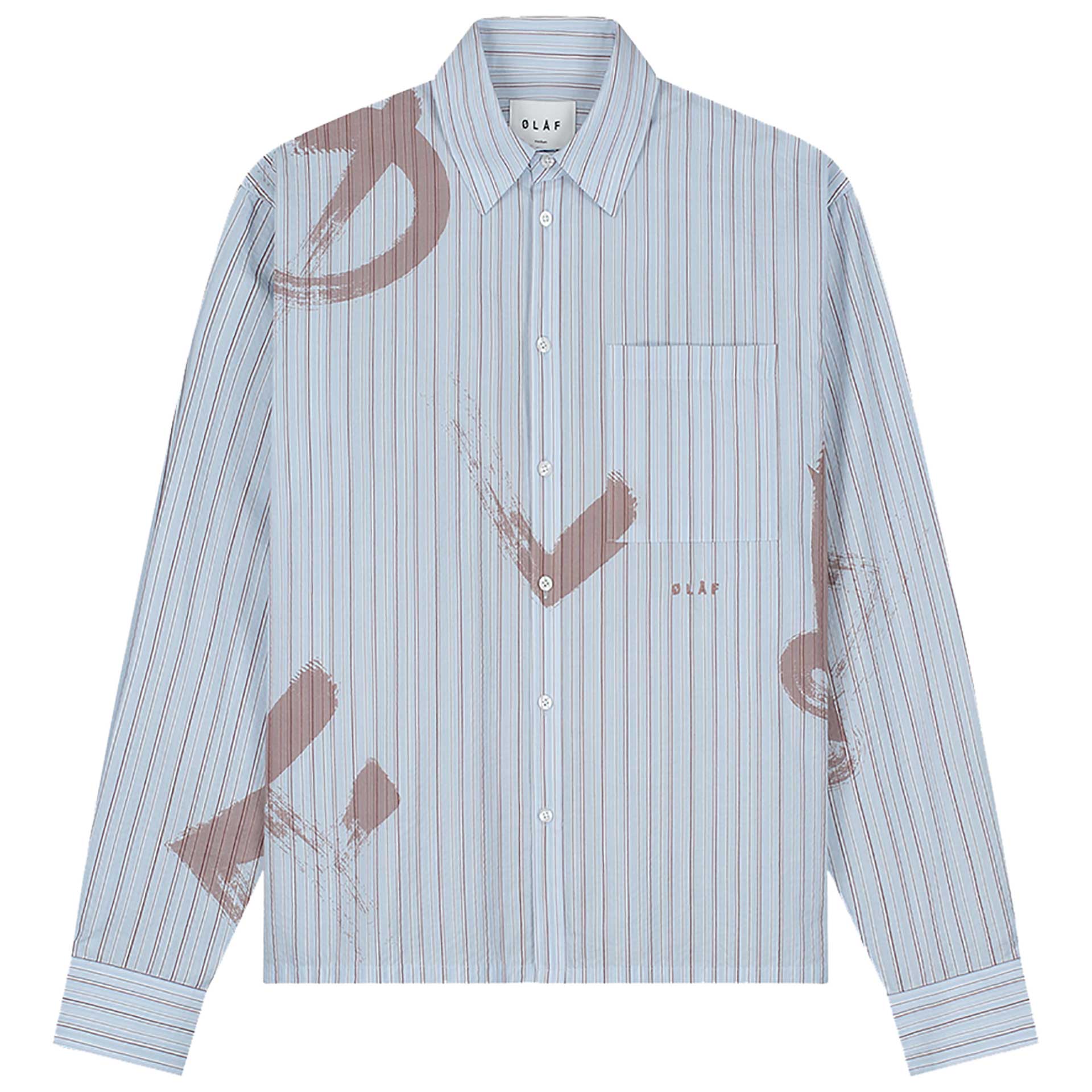 Olaf Hussein Overhemd Brushstroke