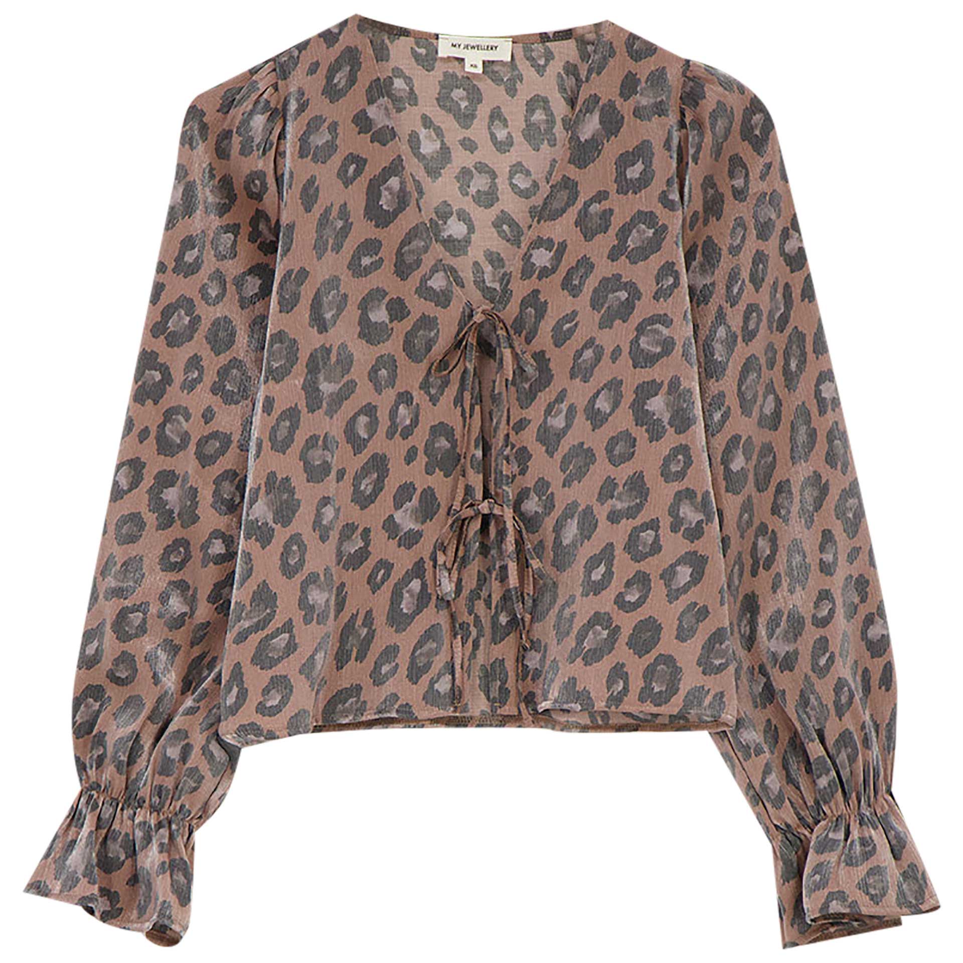 My Jewellery  Blouse Leopard Crinkle