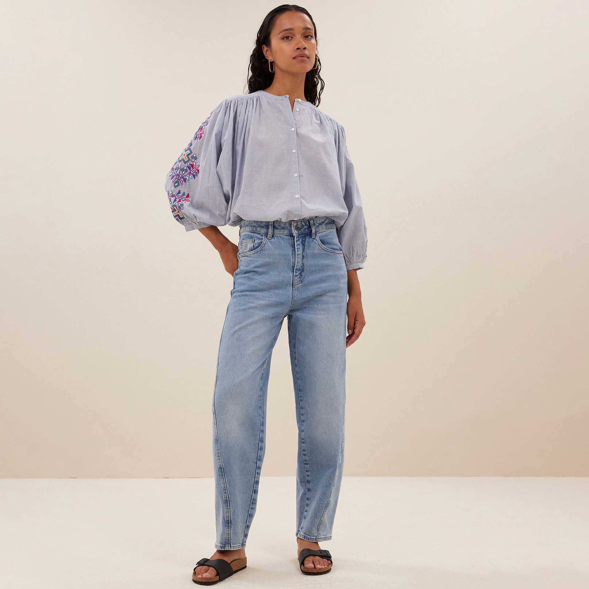 By-Bar Blouse Becky pinstripe