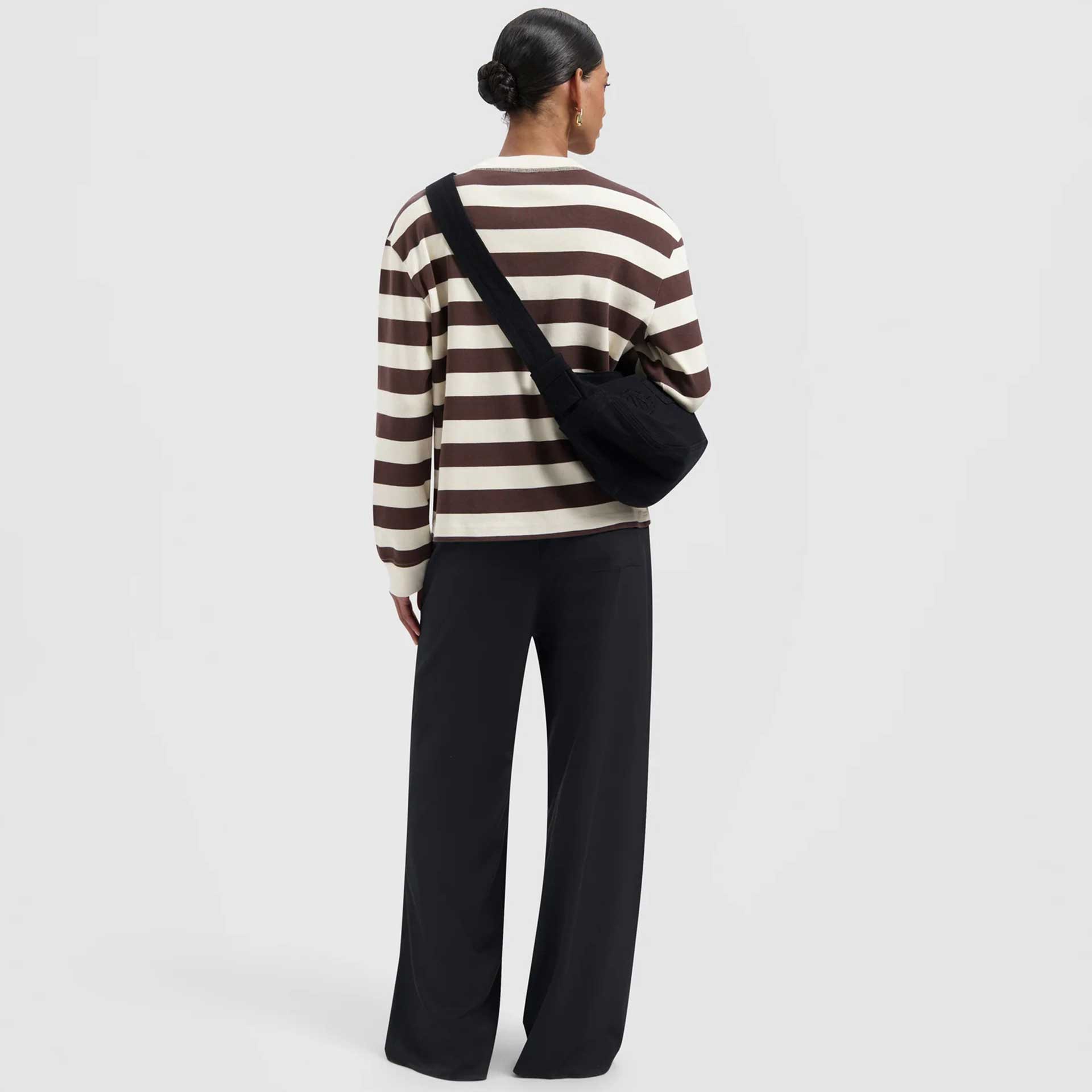 Olaf Hussein Trui Striped Rib Retro