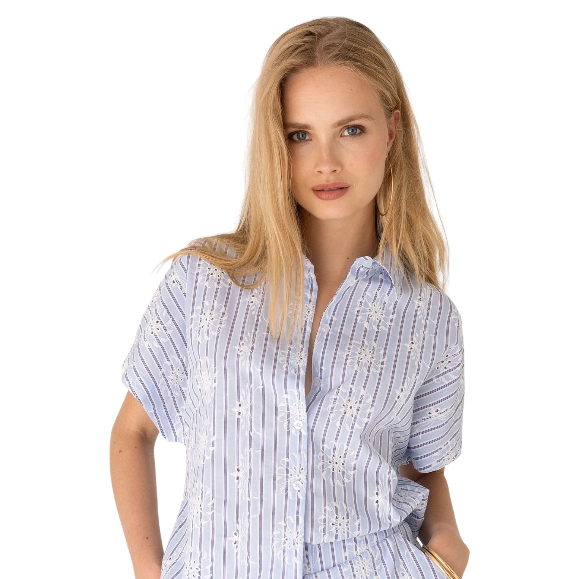 Anna Blue Blouse Lexy