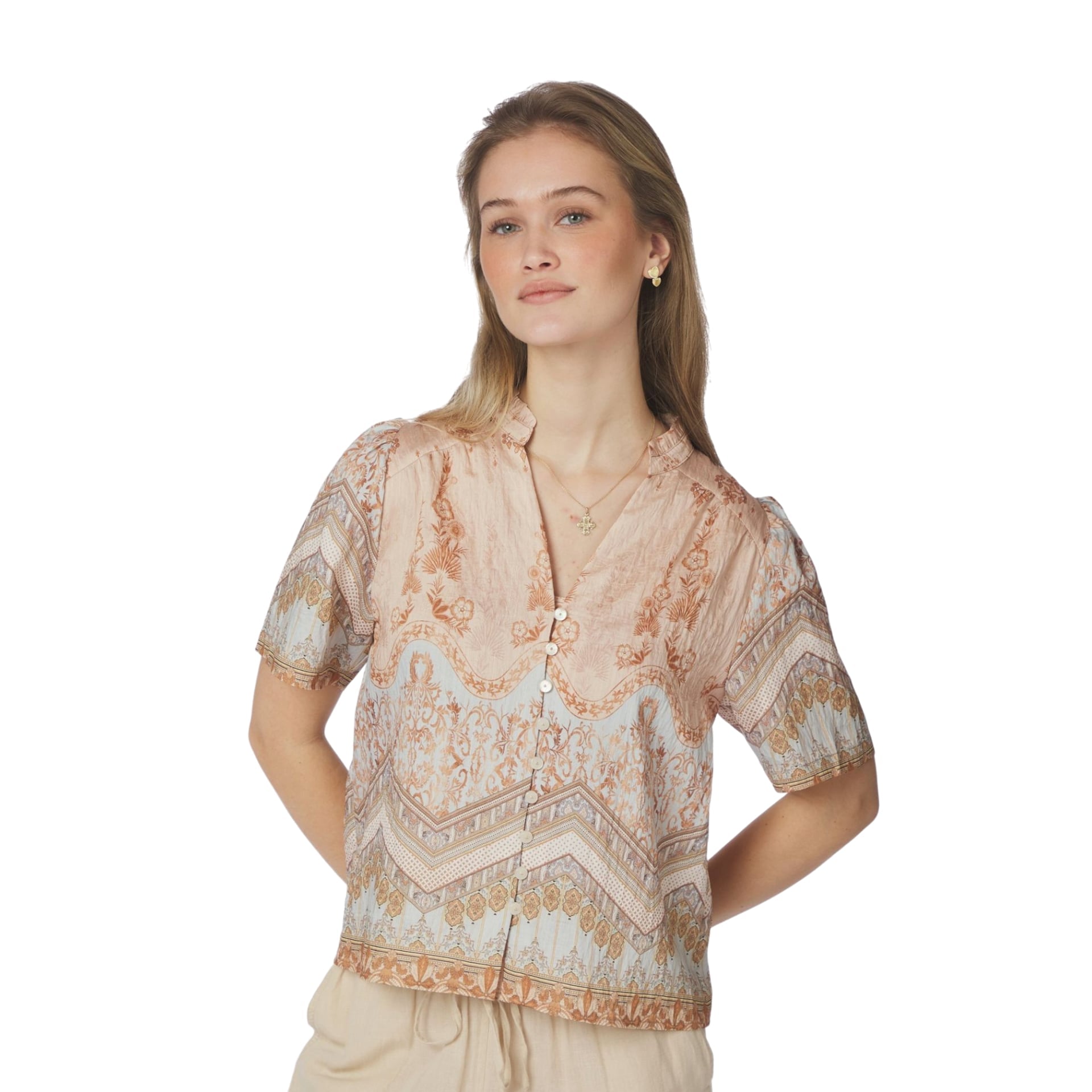 Neo Noir Blouse Torana Flower
