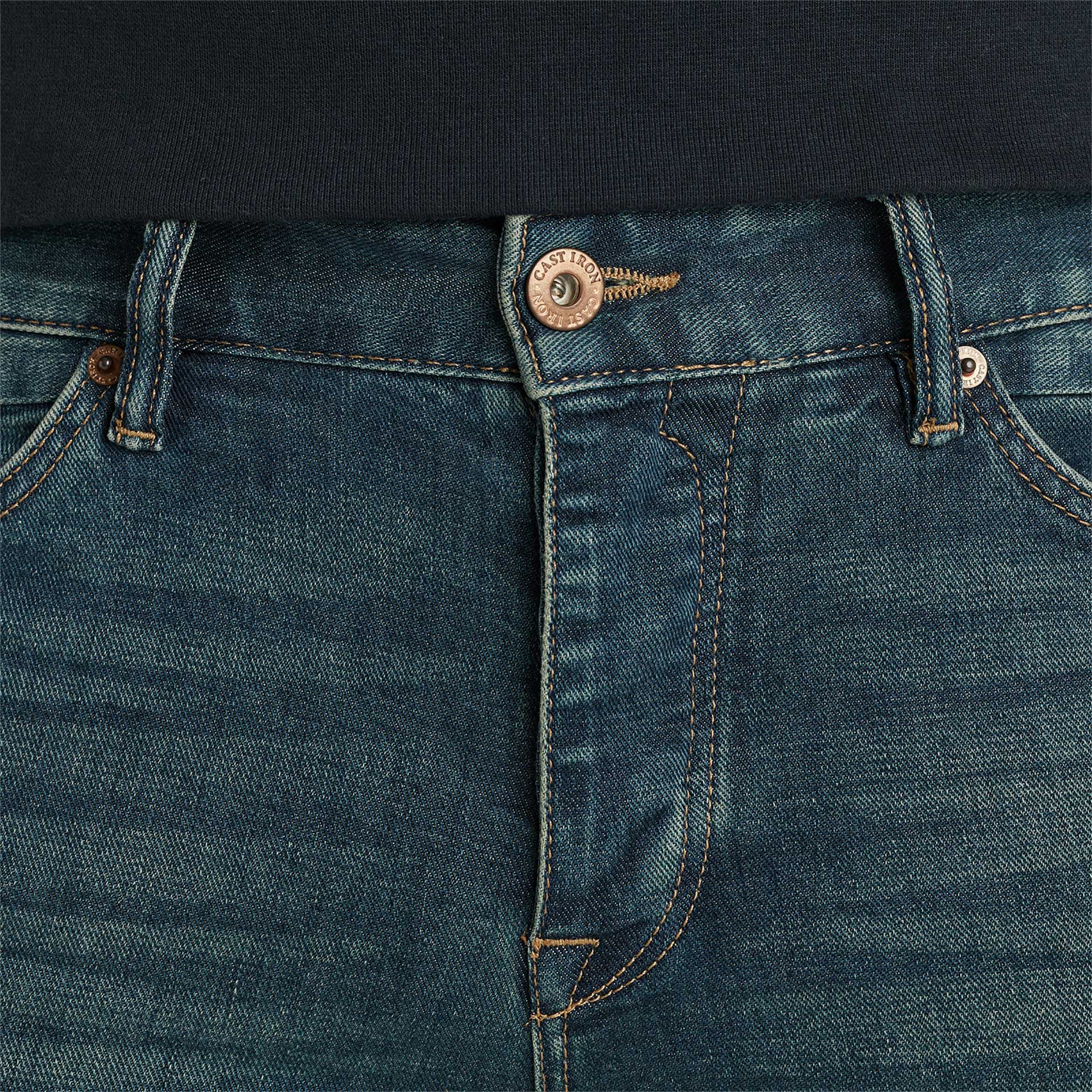 Cast Iron Jeans Riser Slim