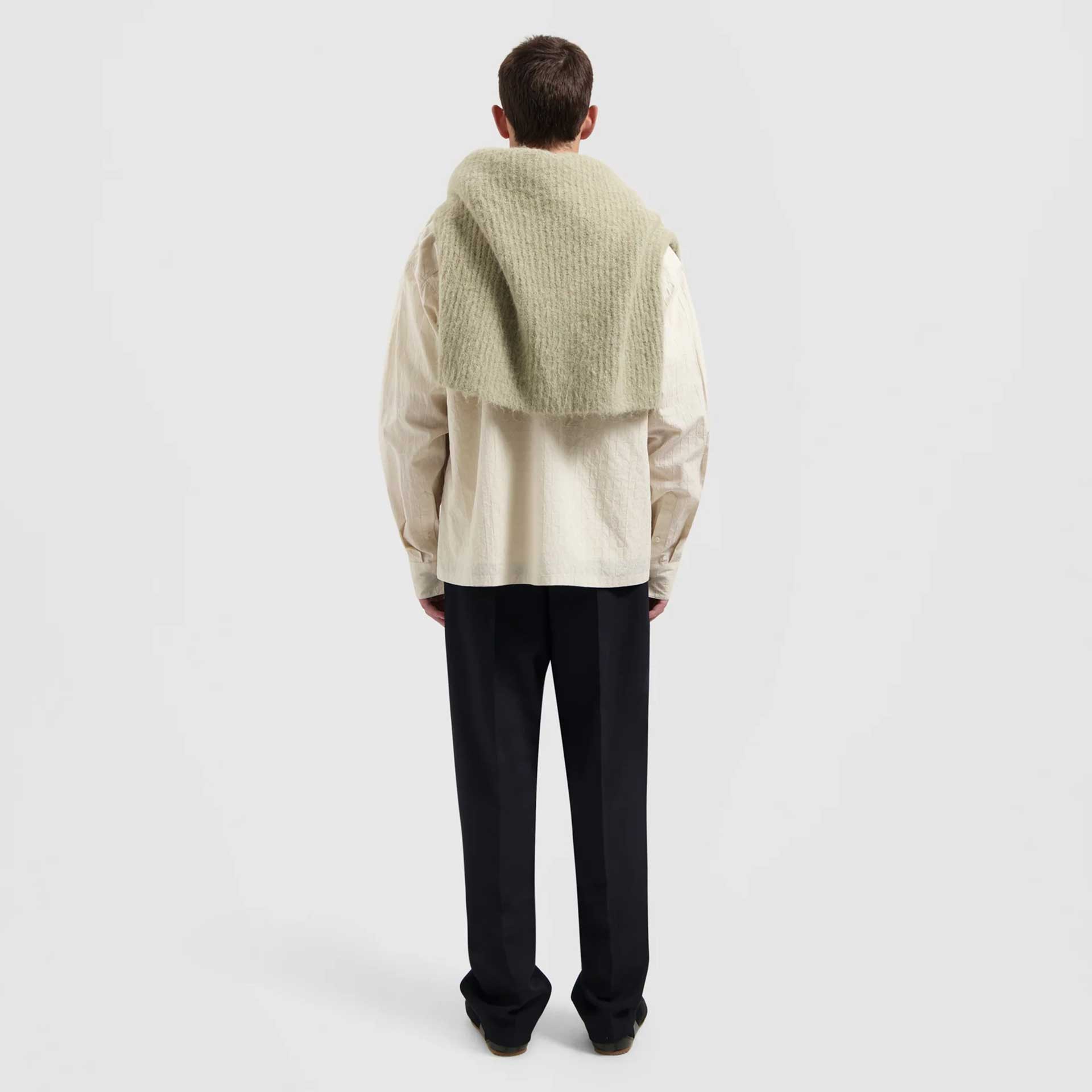 Olaf Hussein Overhemd Textured Boxy