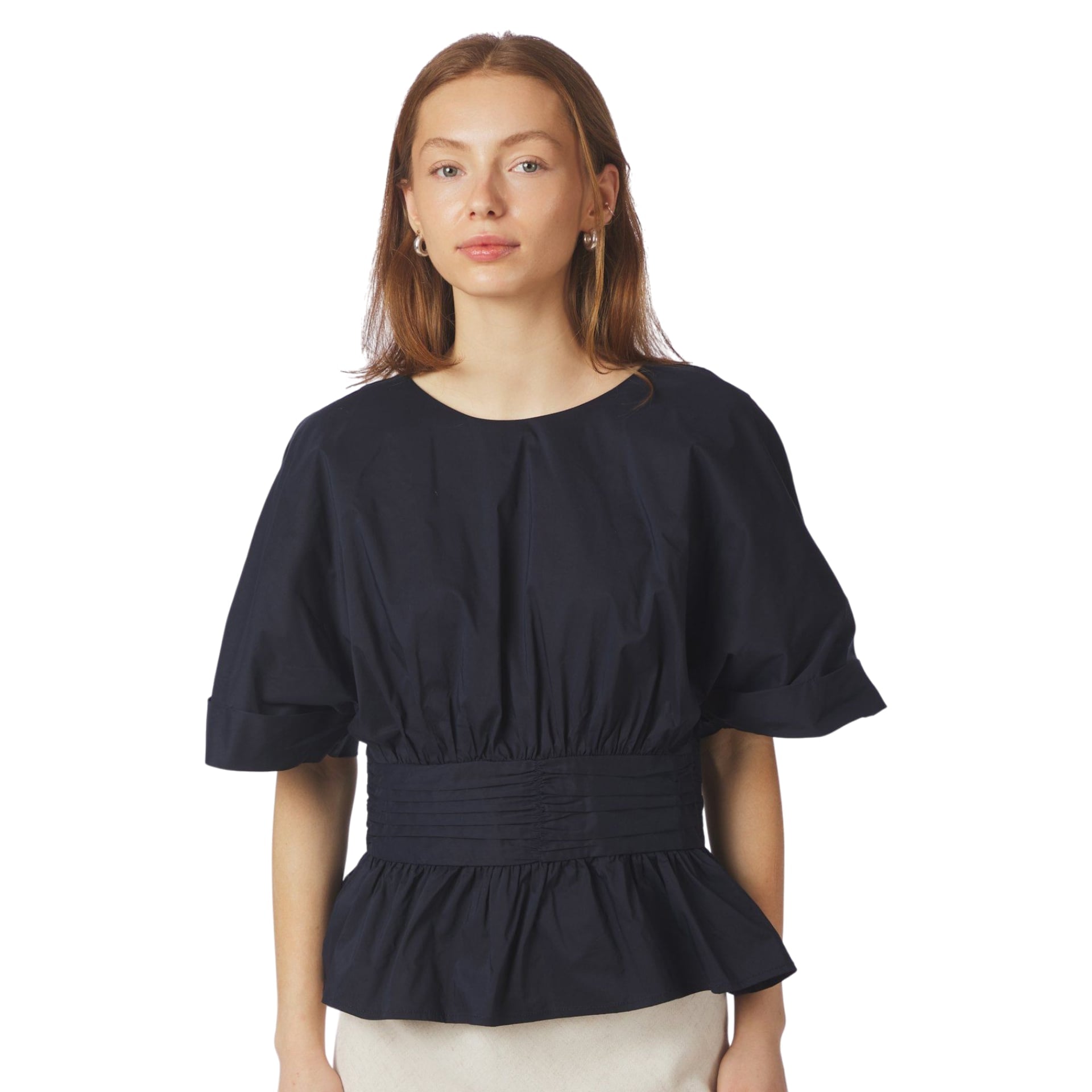 Neo Noir Blouse Top Annegret Poplin