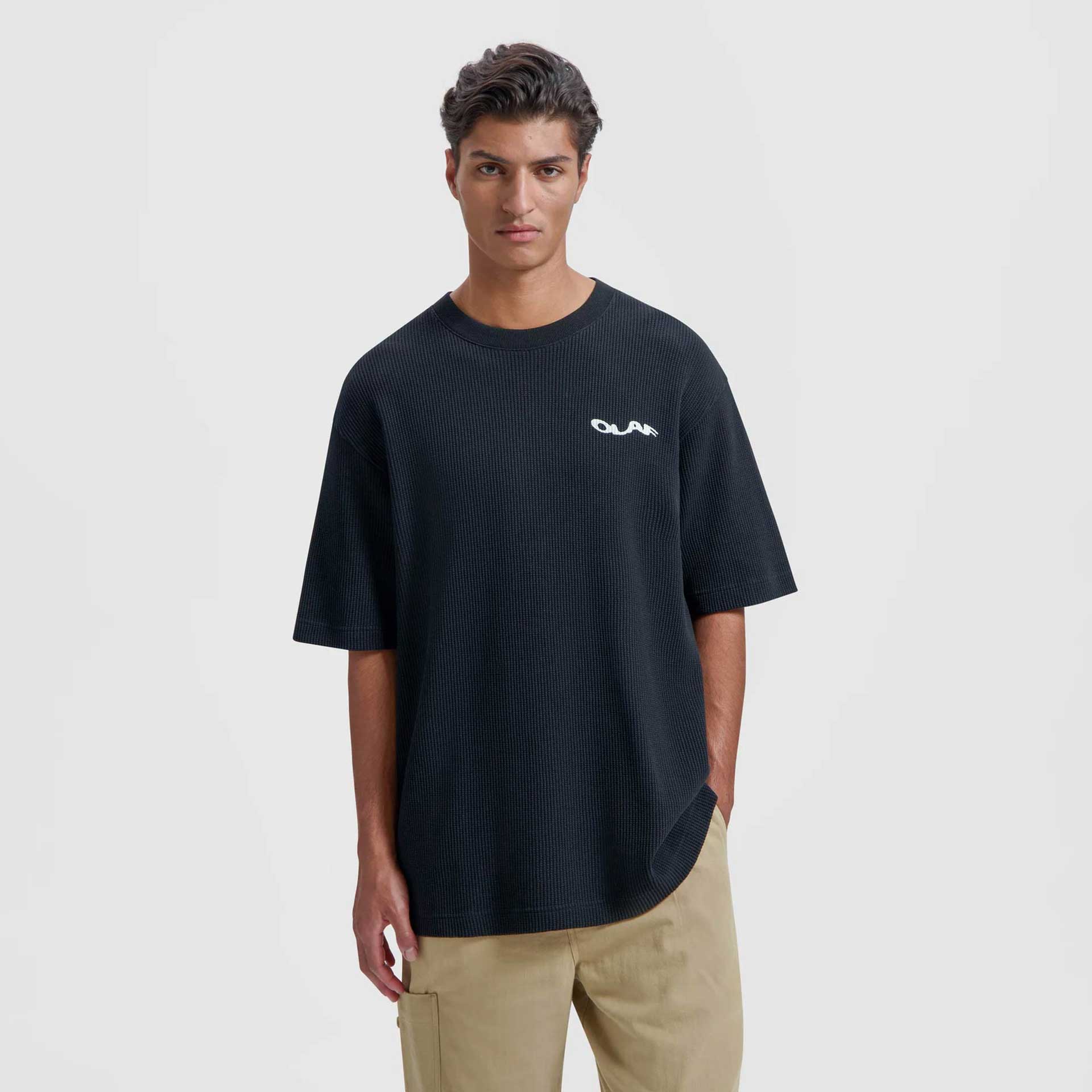 Olaf Hussein T-Shirt Wavy Drift Waffle