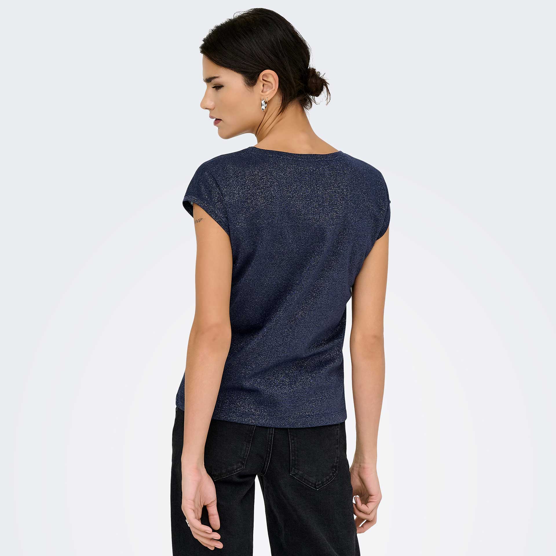 Only T-Shirt Onlsilvery