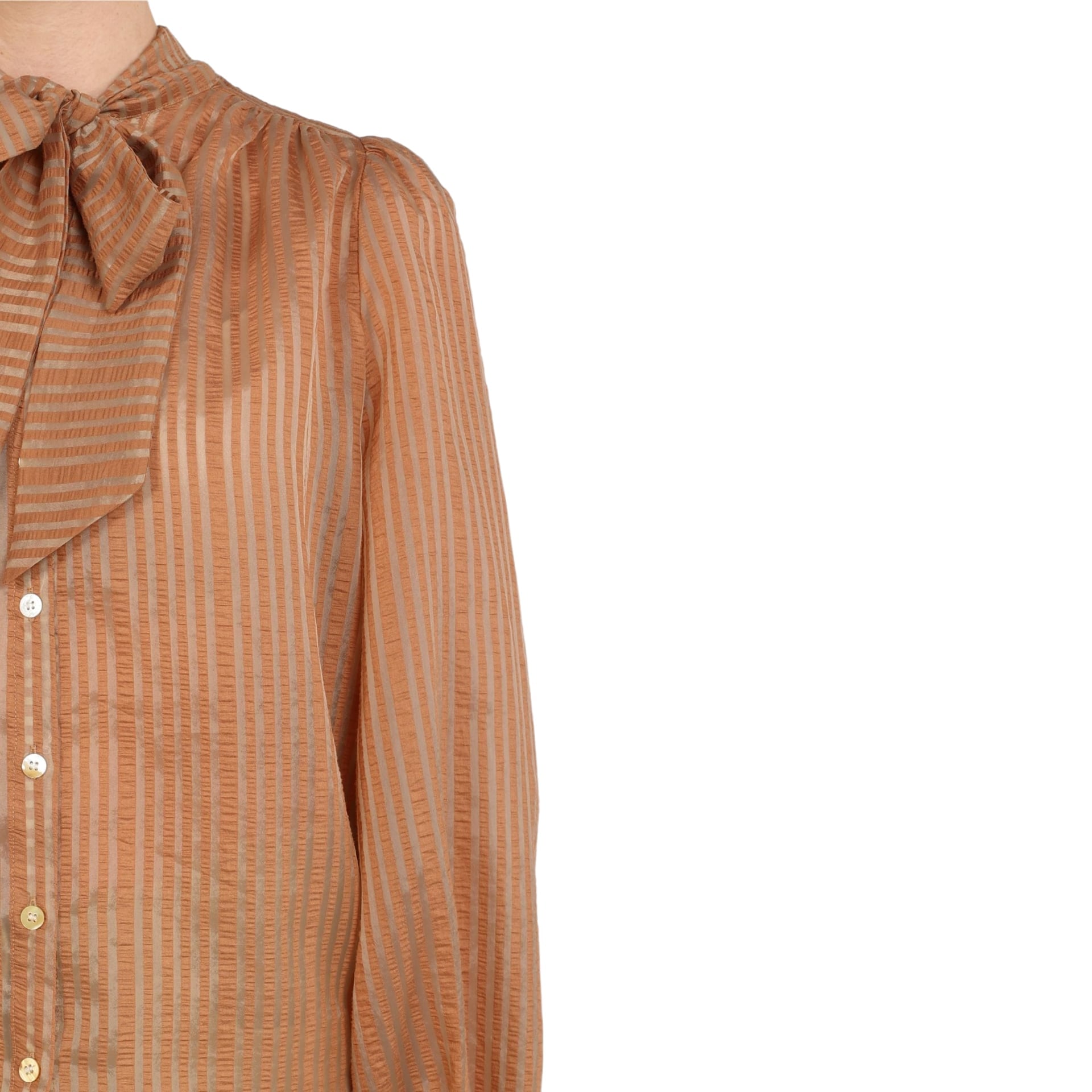 NUKUS Blouse Alberta Bow Stripe