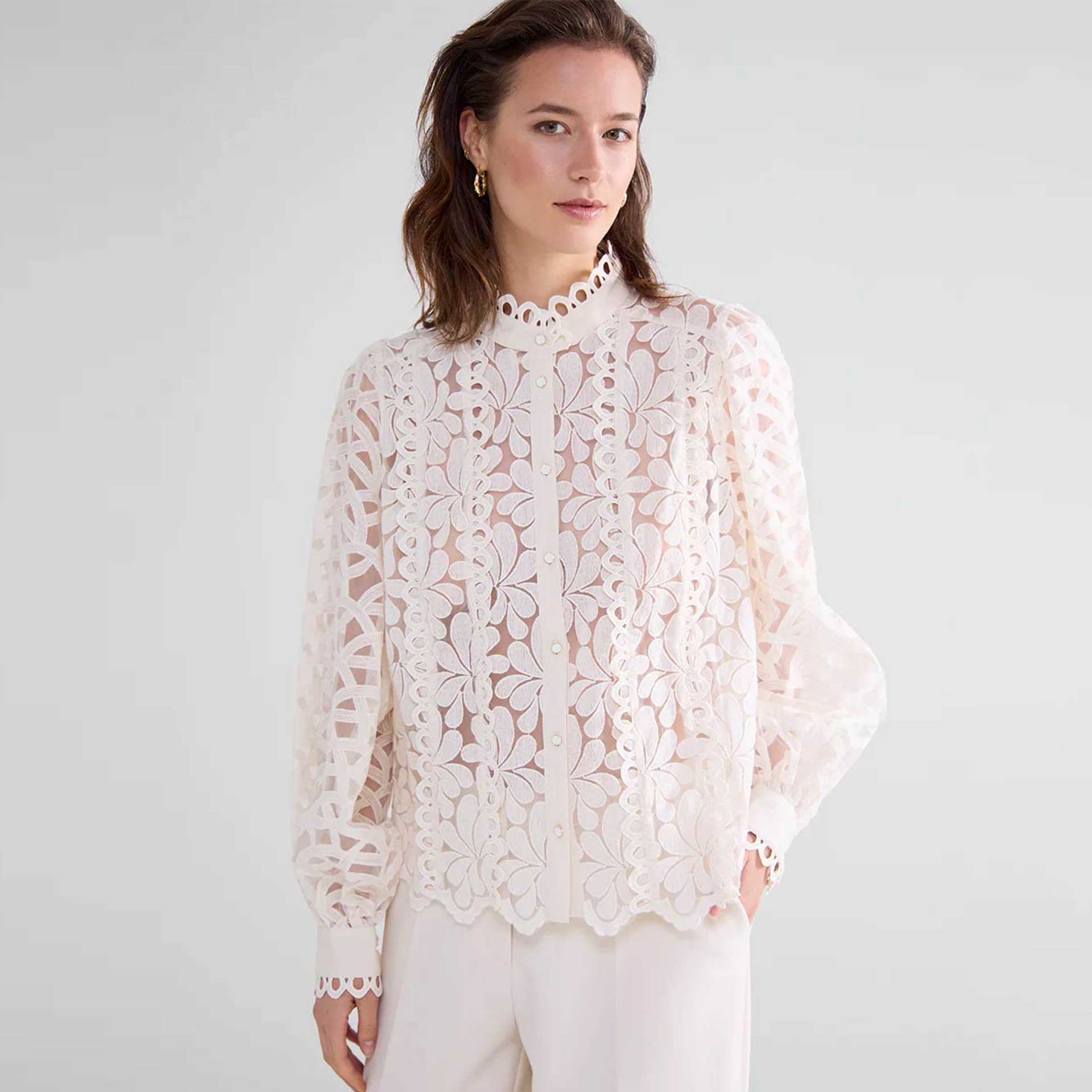 Summum Blouse Lace Organza