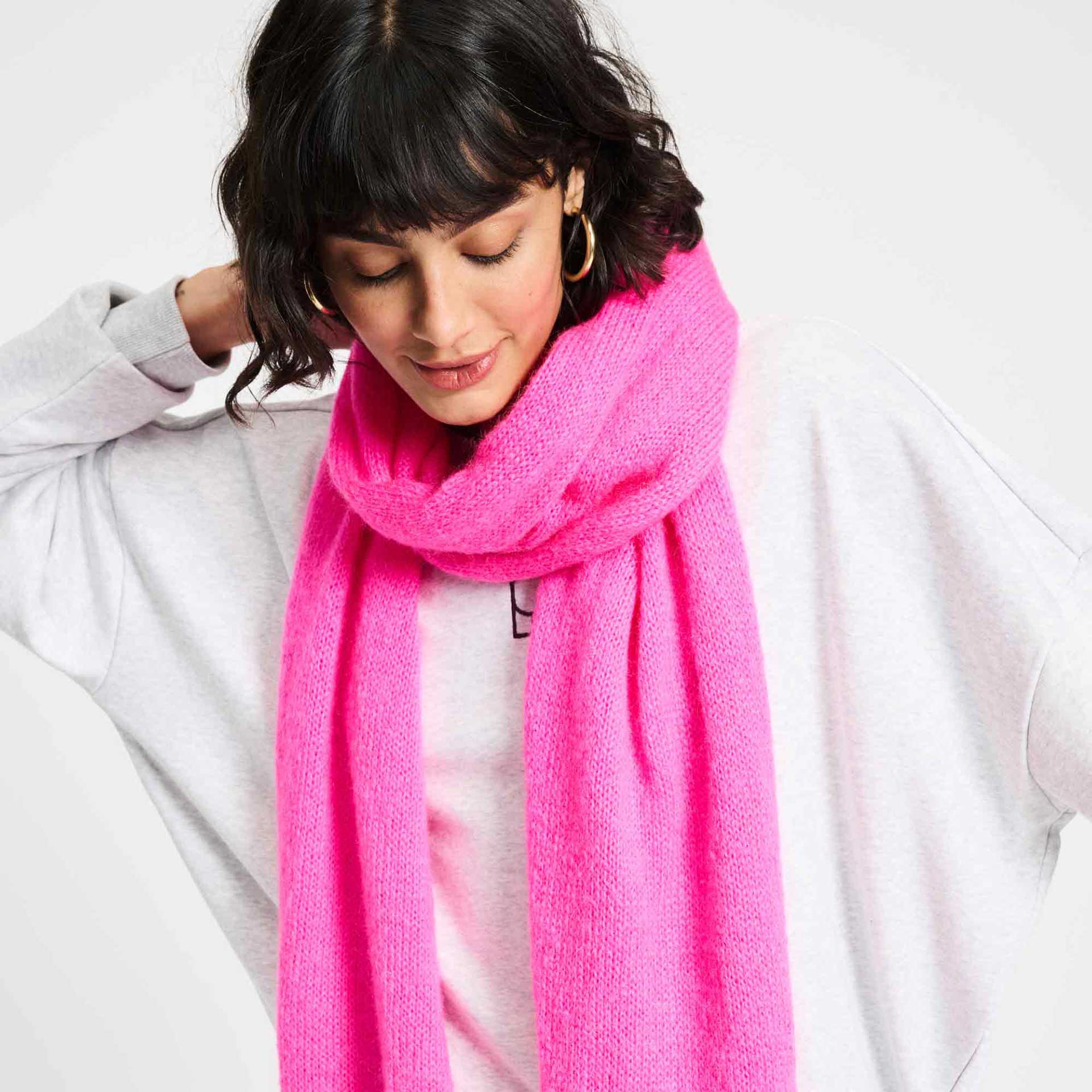 Pom Sjaal Dashing Pink
