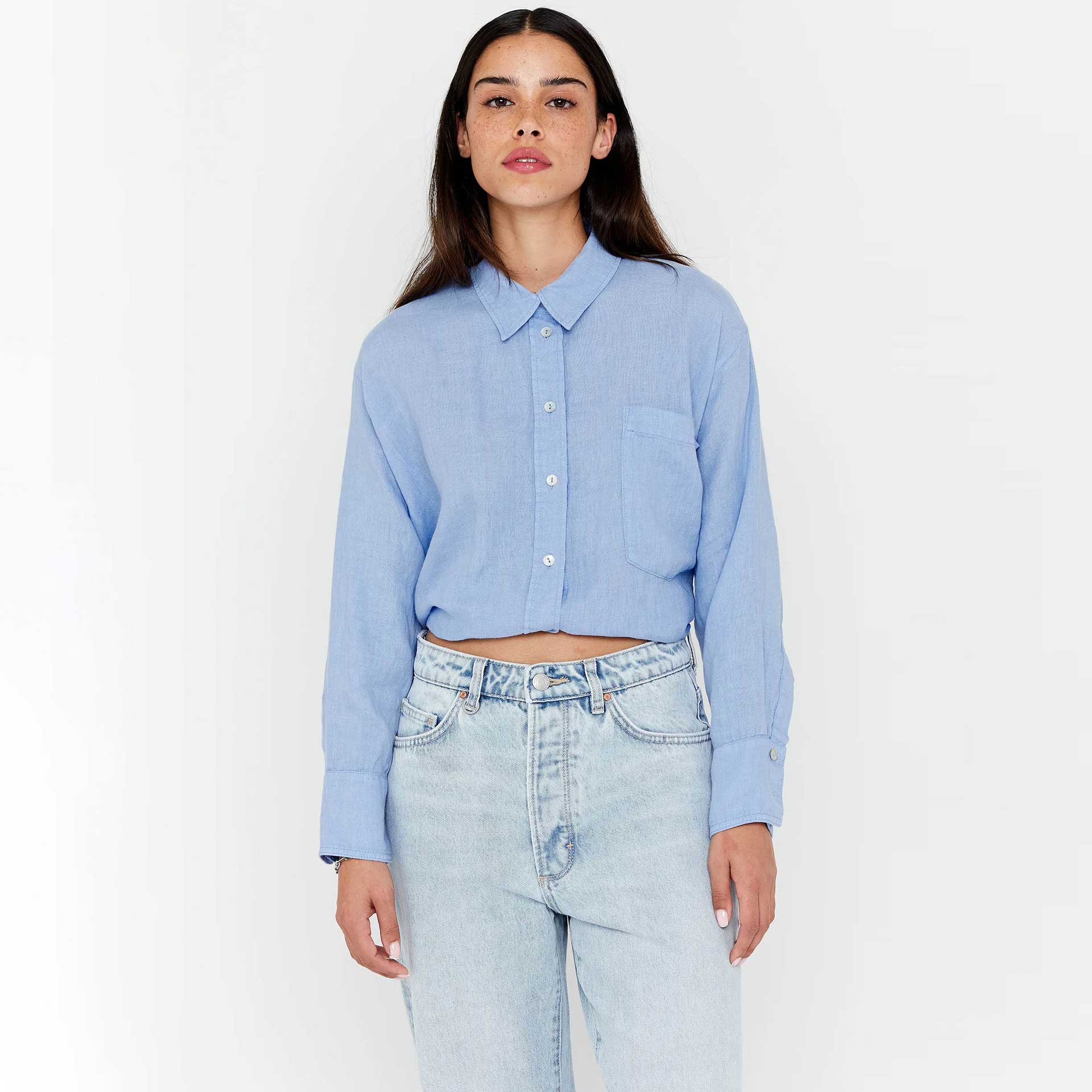 Anna Blue Blouse Loisa