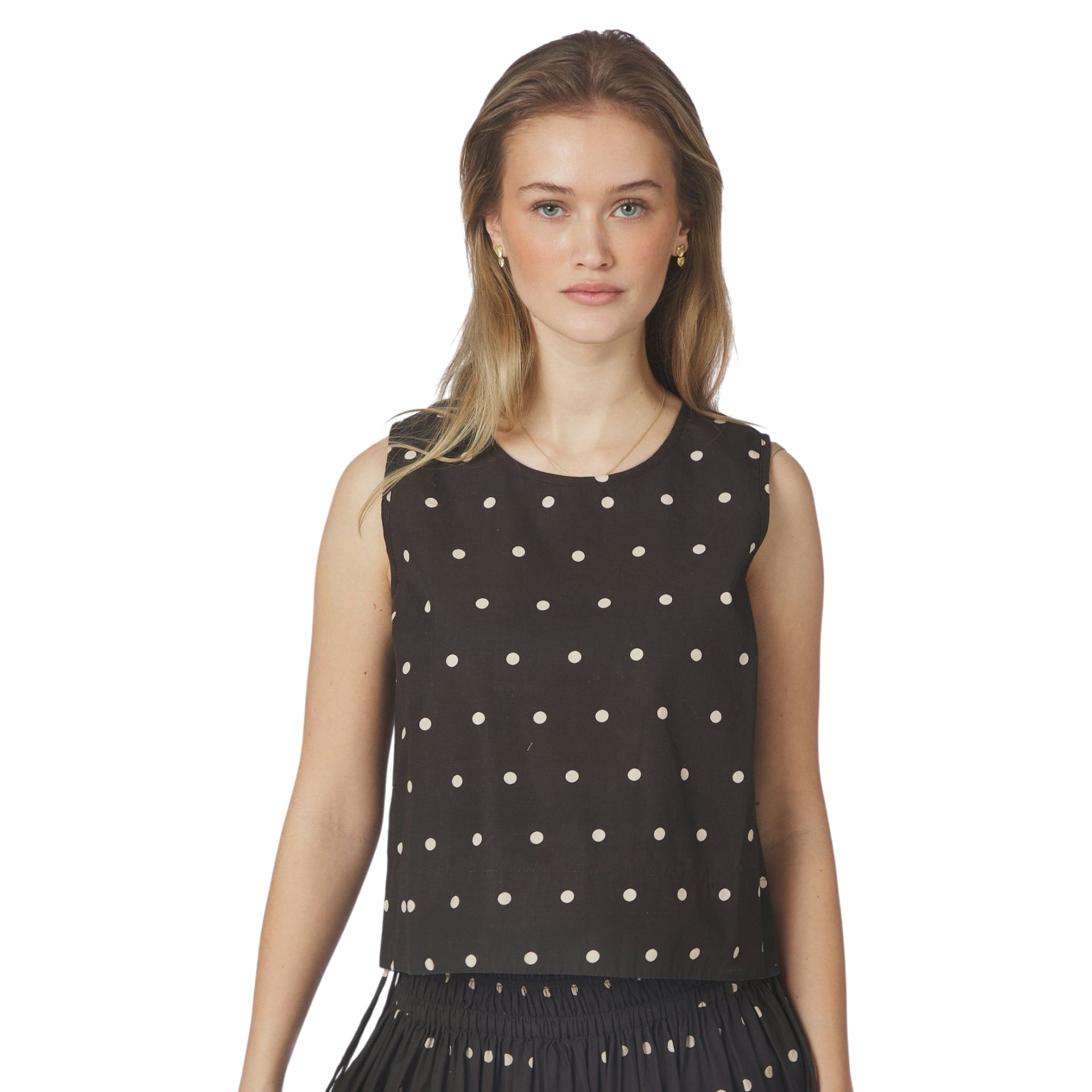 Neo Noir Top Polly Dot