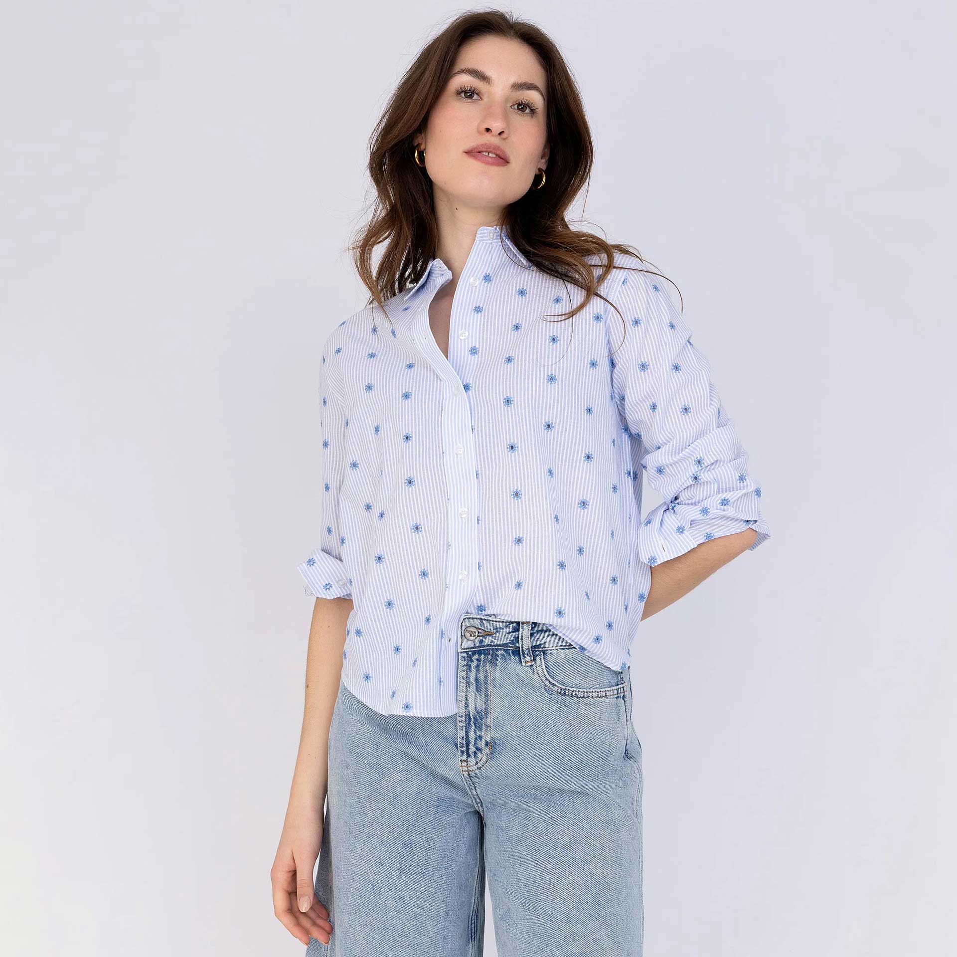 Anna Blue Blouse Lilo